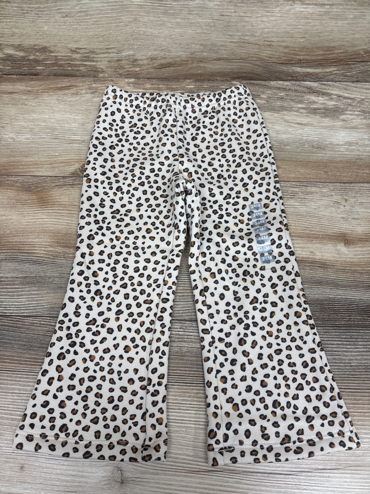NEW Carter's Flared Leopard Pull-On Joggers Beige sz 24m