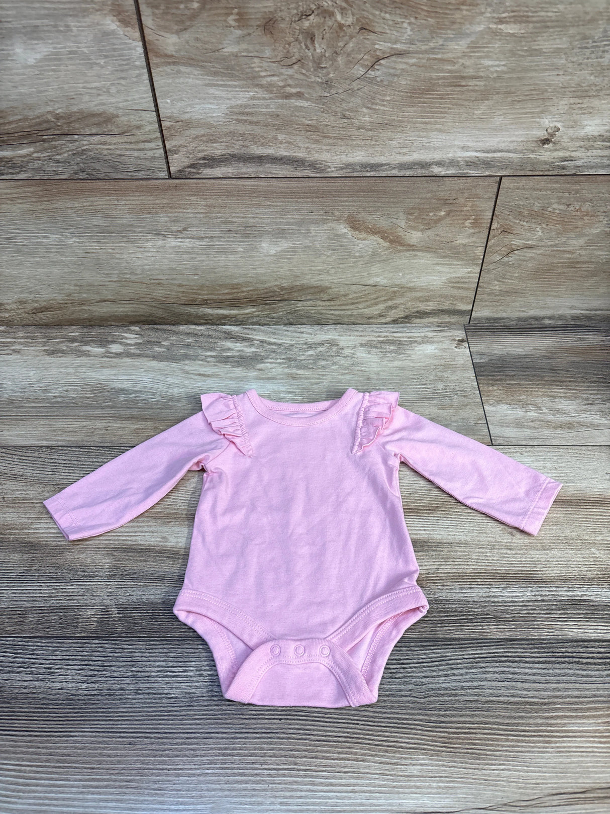 Cat & Jack Flutter Sleeve Bodysuit Pink sz Newborn