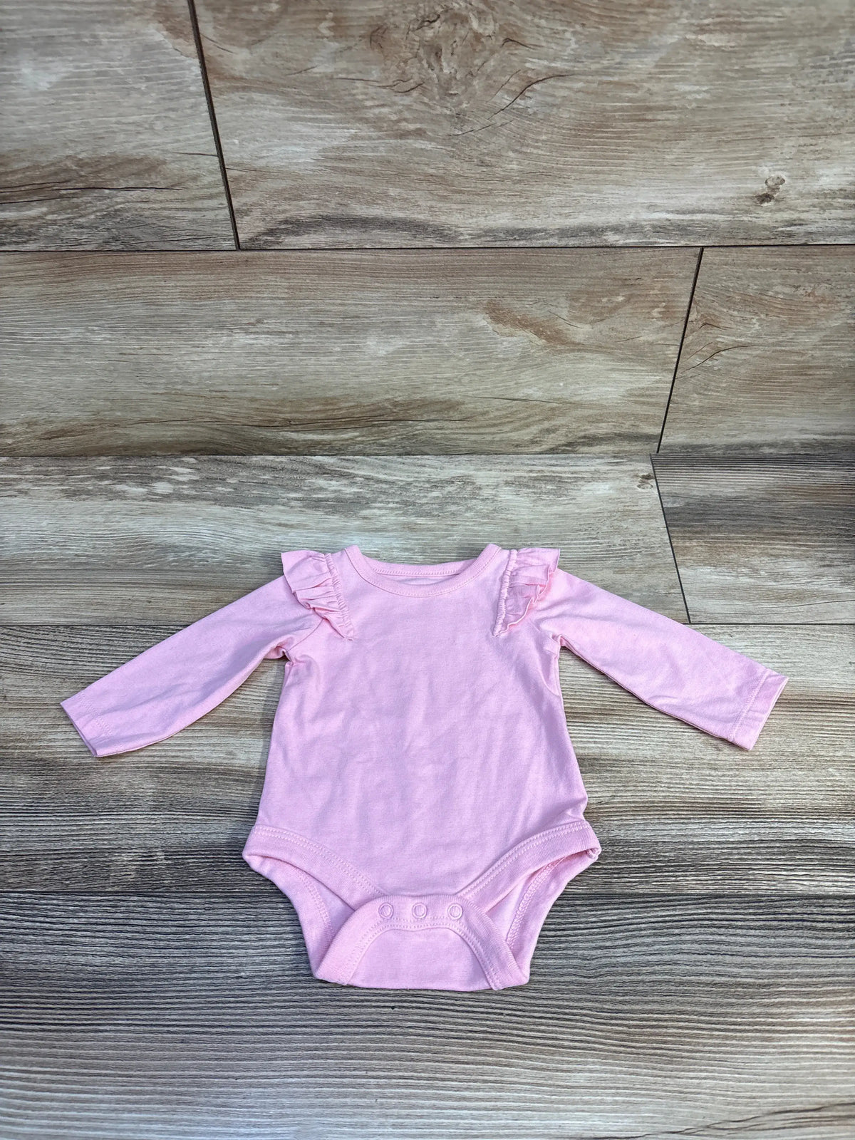 Cat & Jack Flutter Sleeve Bodysuit Pink sz Newborn