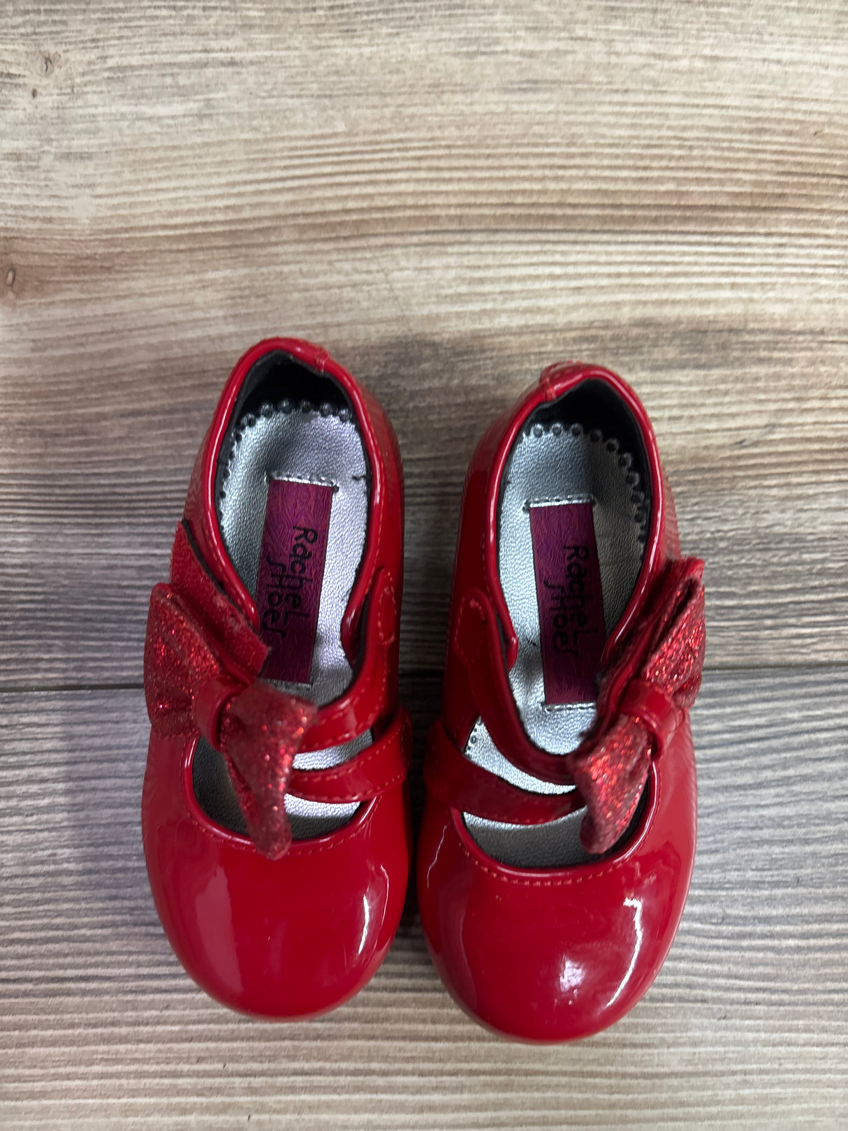 Rachel Shoes Lil' Molly Mary Jane Bow Flats Red sz 5c