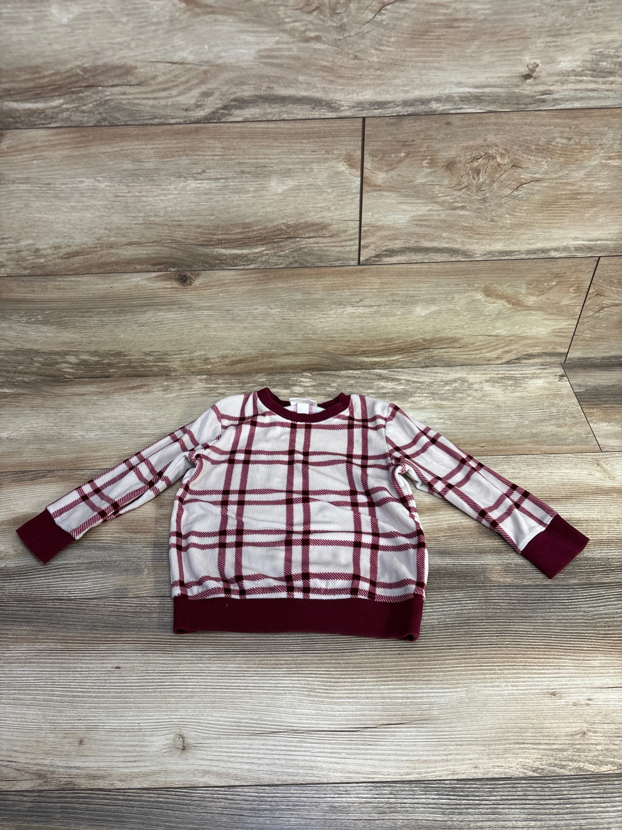 Cat & Jack Plush Sweatshirt Red sz 2T