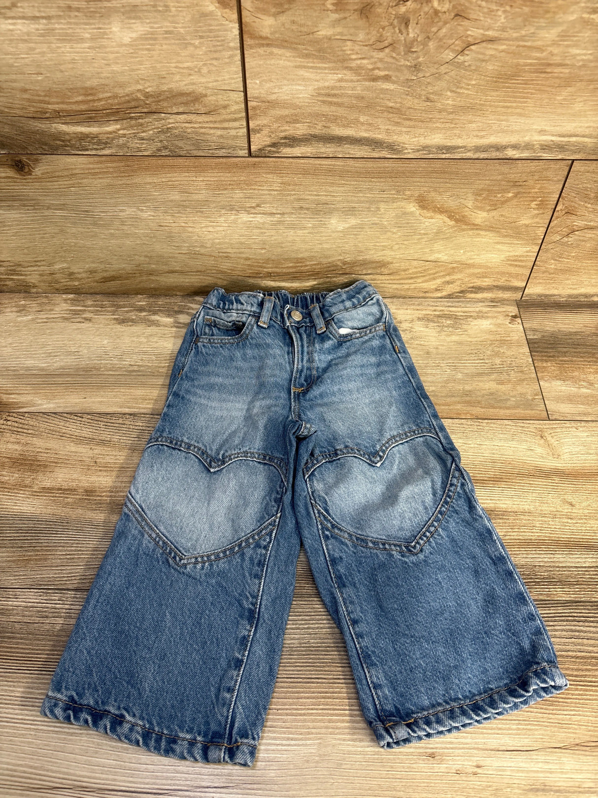 Baby Gap Wide Leg Heart Jeans Blue sz 2T