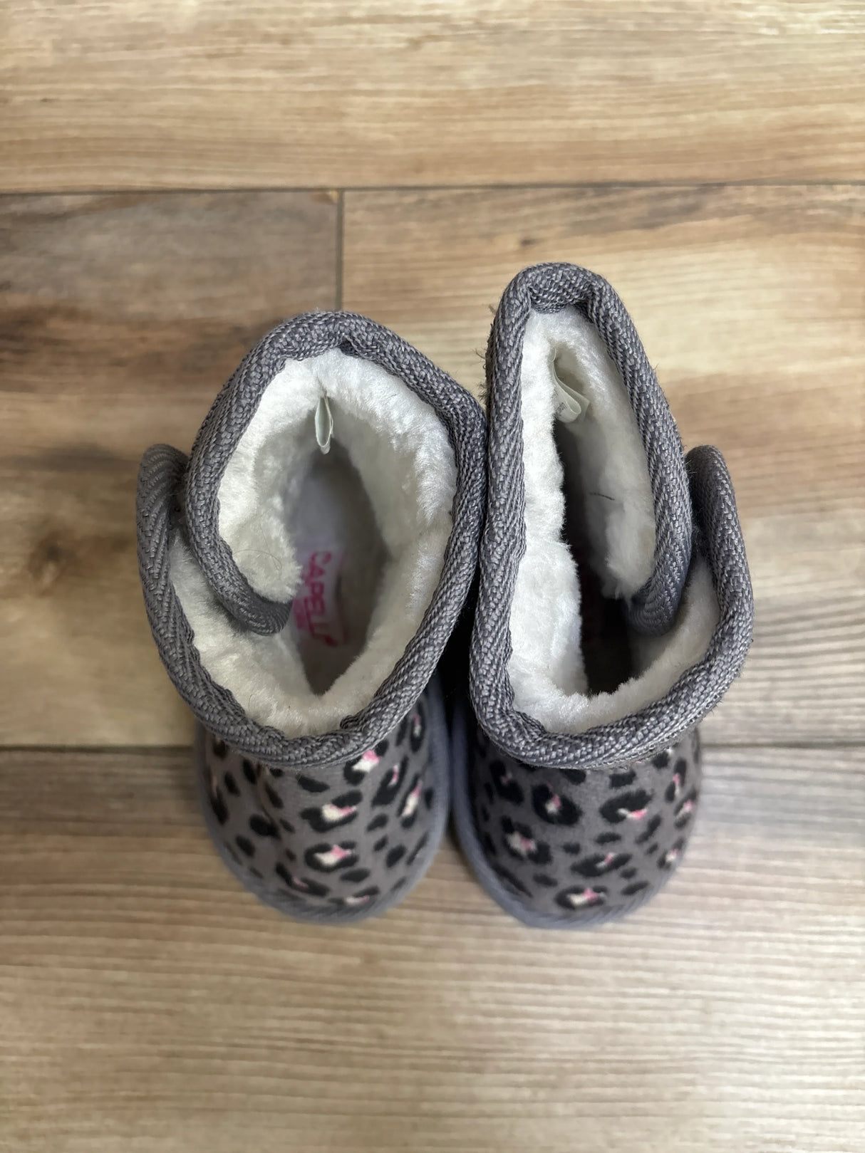 Capelli Leopard Print Boots Grey sz 5c
