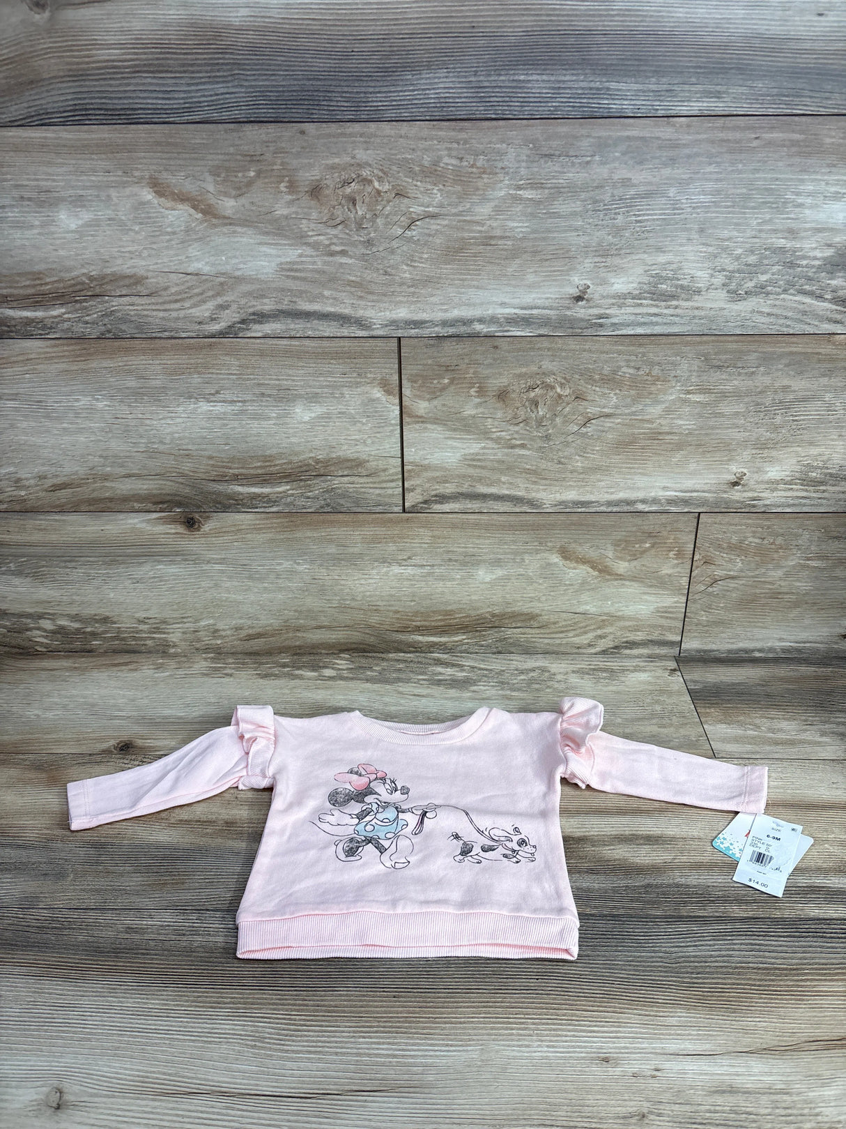 NEW Disney Baby Minnie Mouse Sweatshirt Pink sz 6-9m
