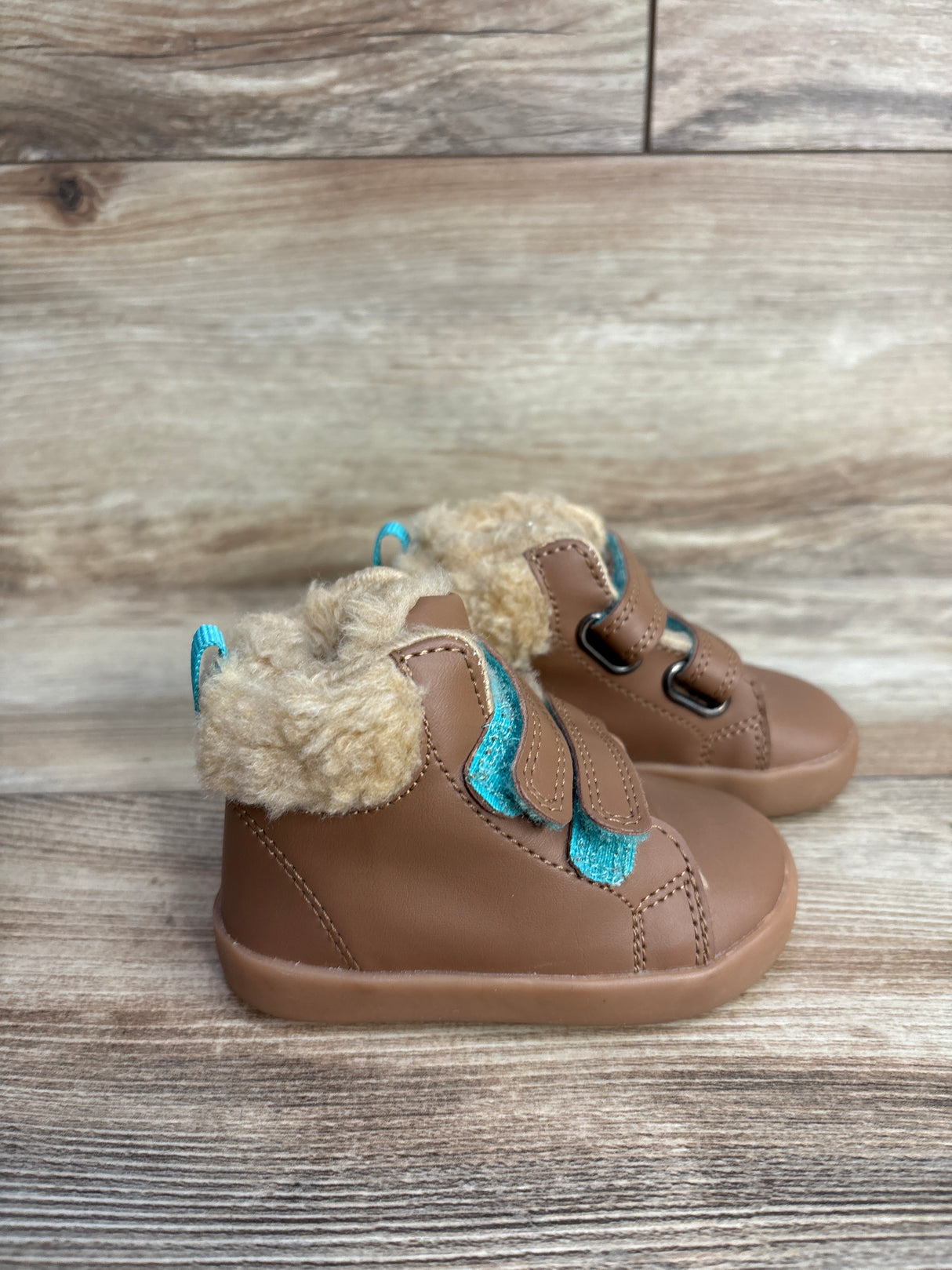 Ten Little Furry High Top Sneakers Brown sz 4.5c