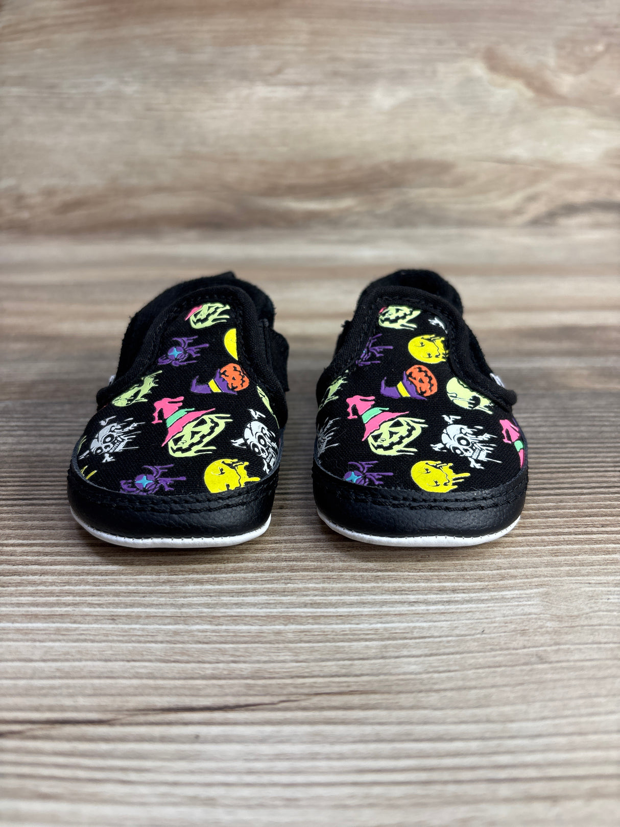 Vans Slip On V Crib Shoes Halloween Print sz 3c