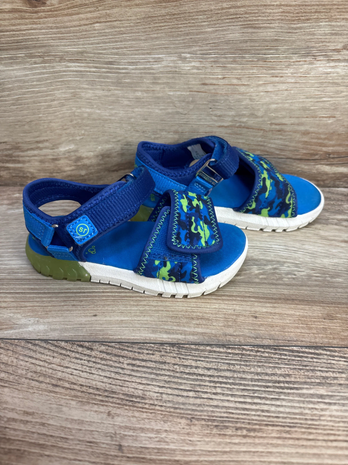 Stride Rite Light-Up Kitt Sandals Blue sz 8c - Me n Mommy To Be