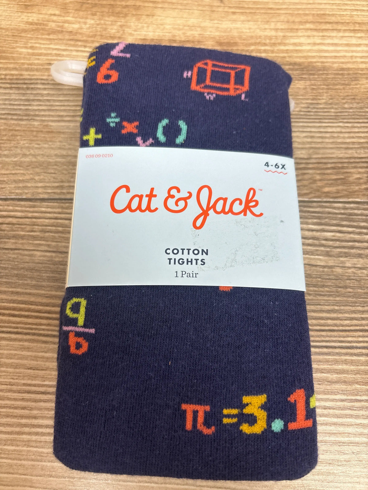 NEW Cat & Jack 1pr. Cotton Tights Navy sz 4-6T