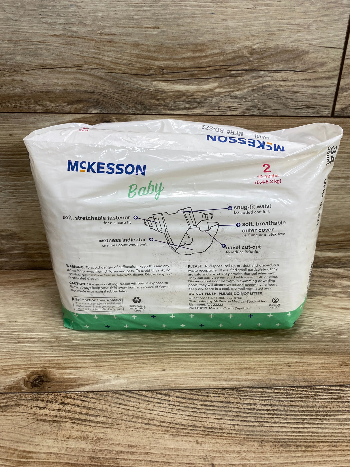 McKesson Baby Diapers, 34Ct., Size 2 - Me n Mommy To Be