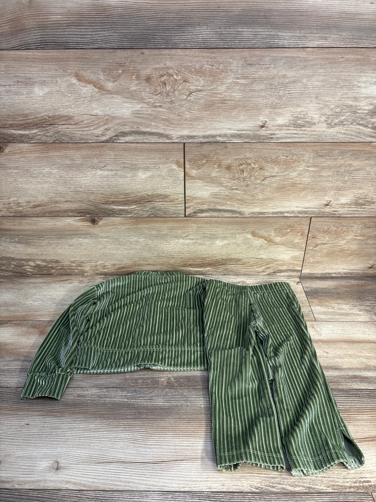 Nike 2pc Cozy Rib Track Suit Set Green sz 2T