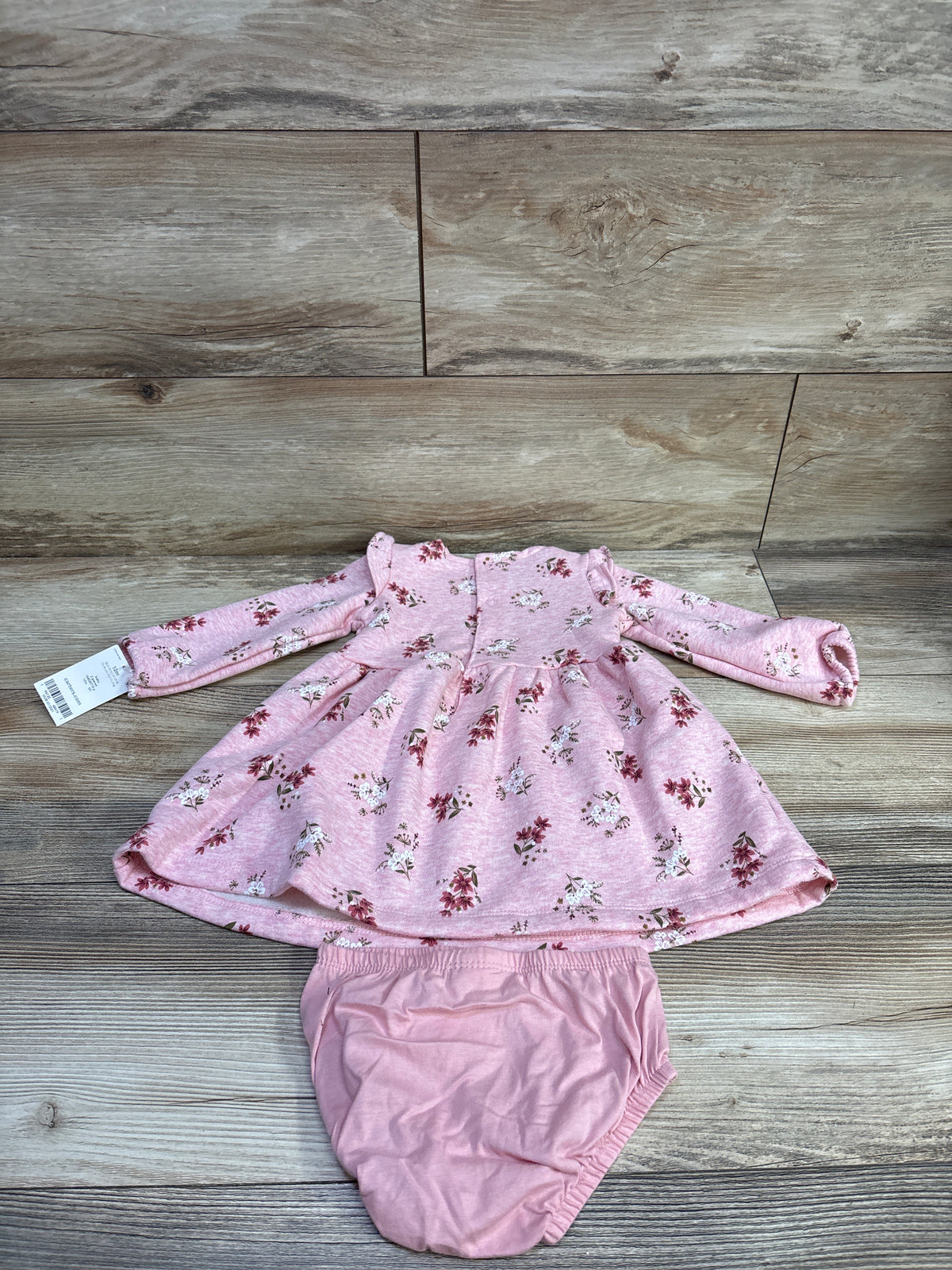 NEW Carter's 2pc Sweatshirt Dress & Bloomers Set Pink sz 12m
