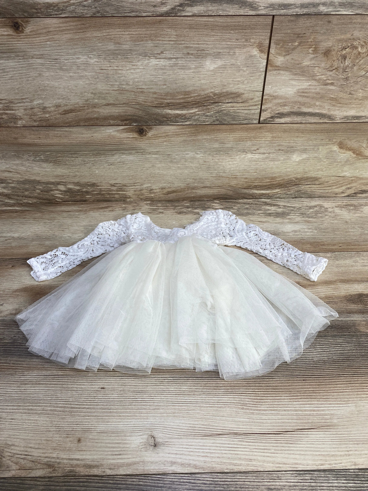 Topmaker Lace Tulle Dress White sz 3-6m - Me n Mommy To Be