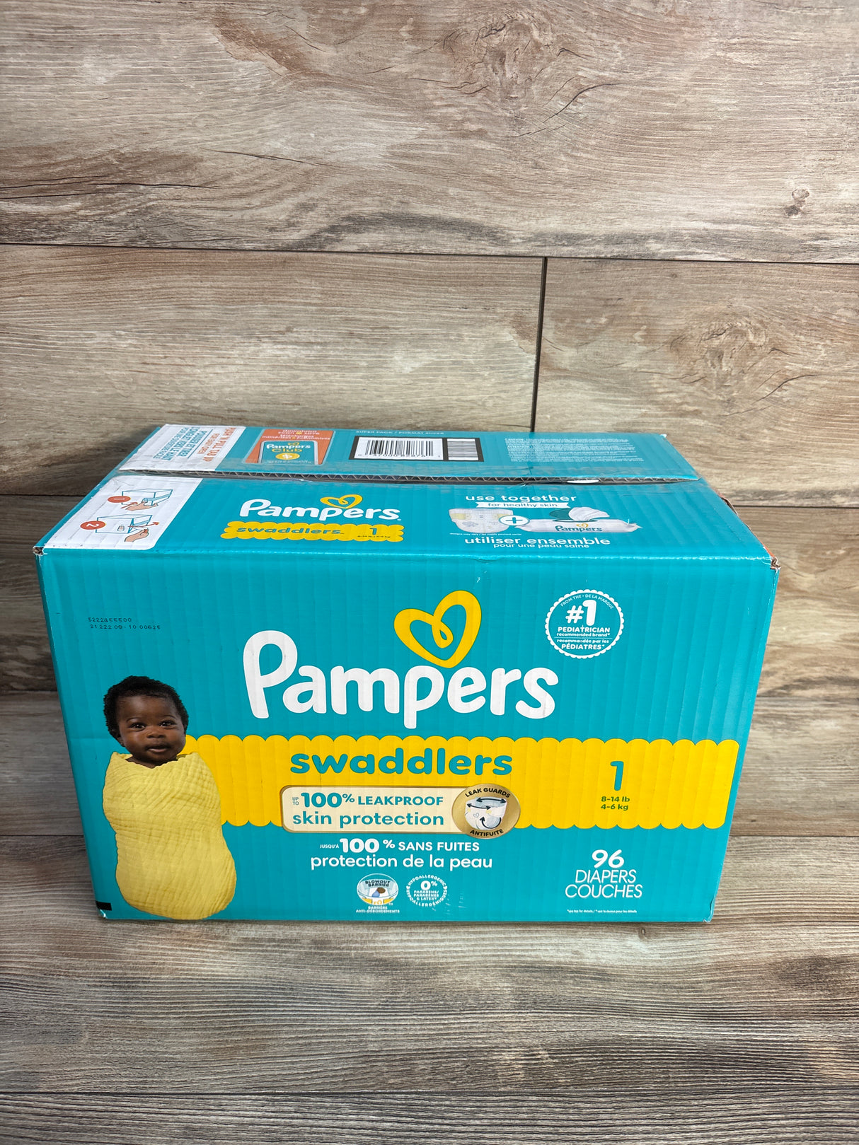 NEW Pampers Swaddlers Diapers Size 1 96ct.