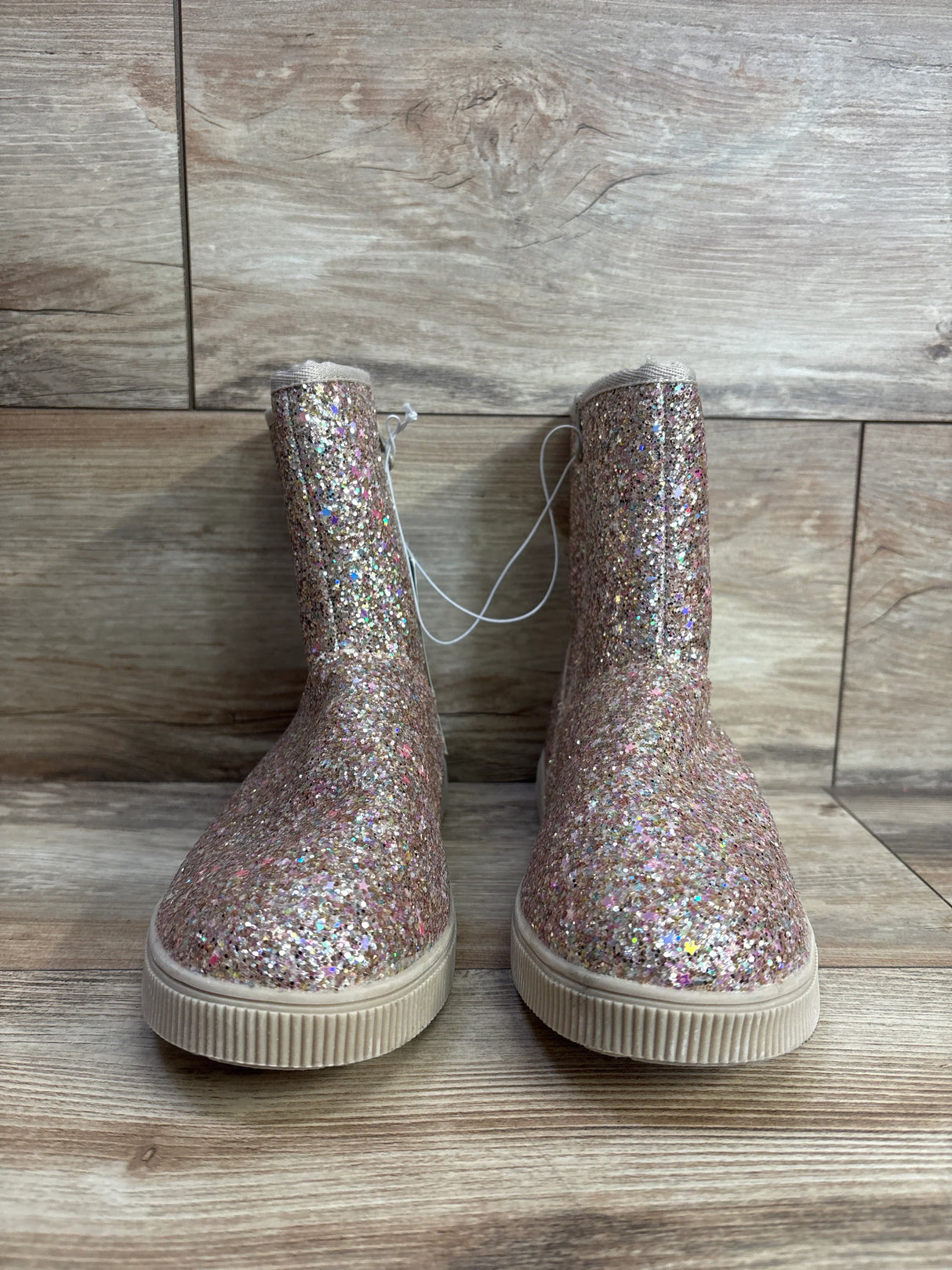 NEW Cat & Jack Holland Shearling Style Boots Gold sz 5Y