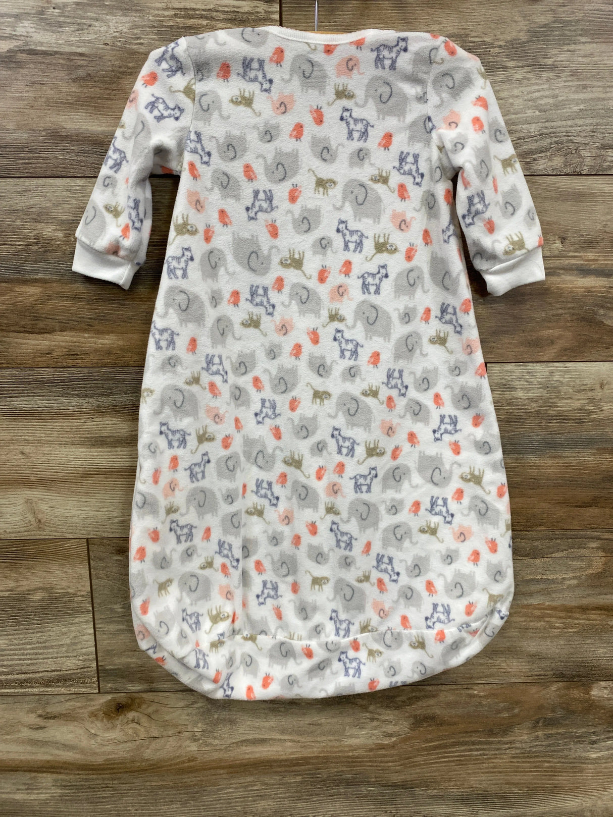 Simple Joys Animal Blanket Sleeper White sz 6-9m