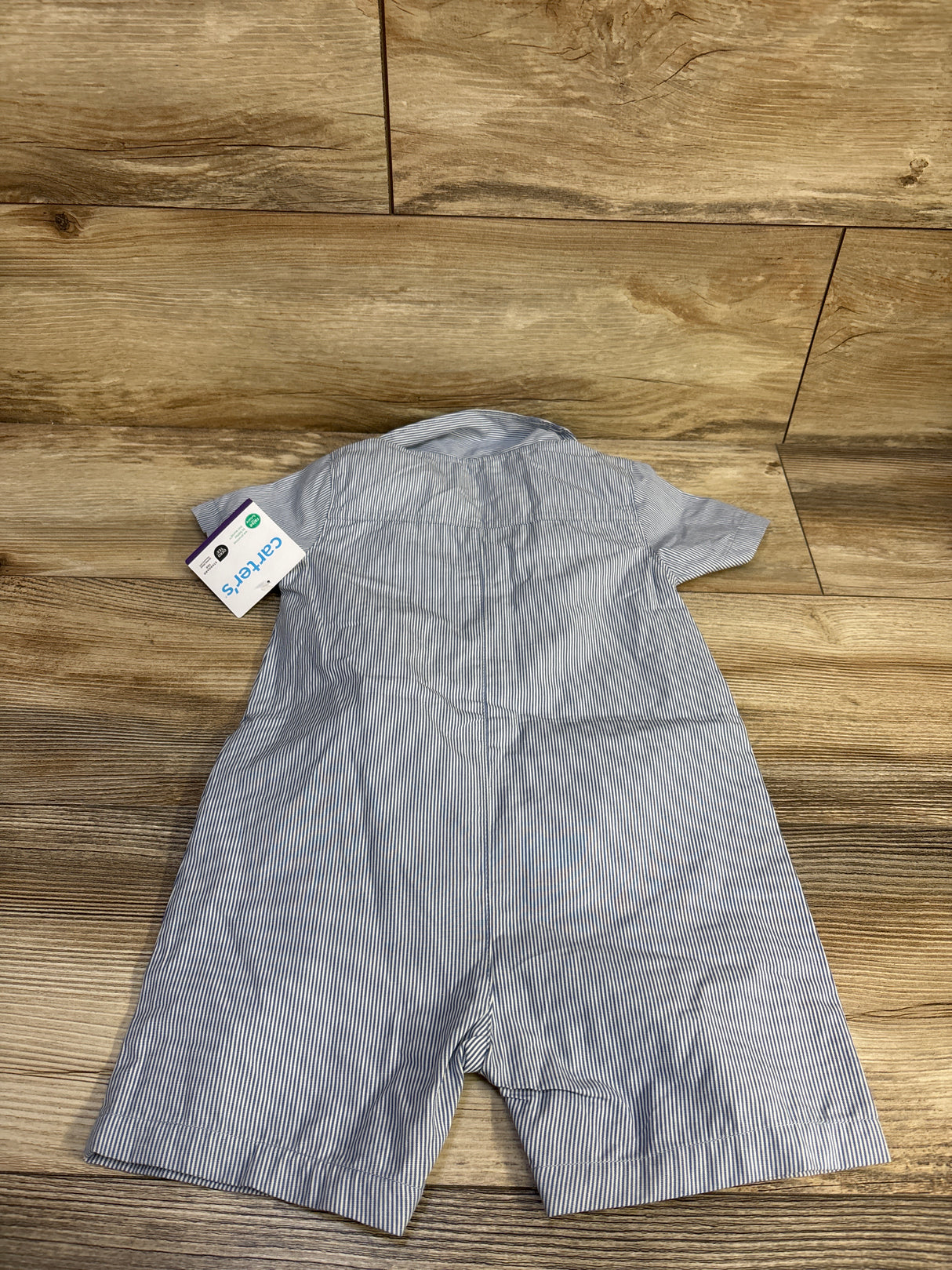 NEW Carter's Striped Polo Romper Blue sz 24m