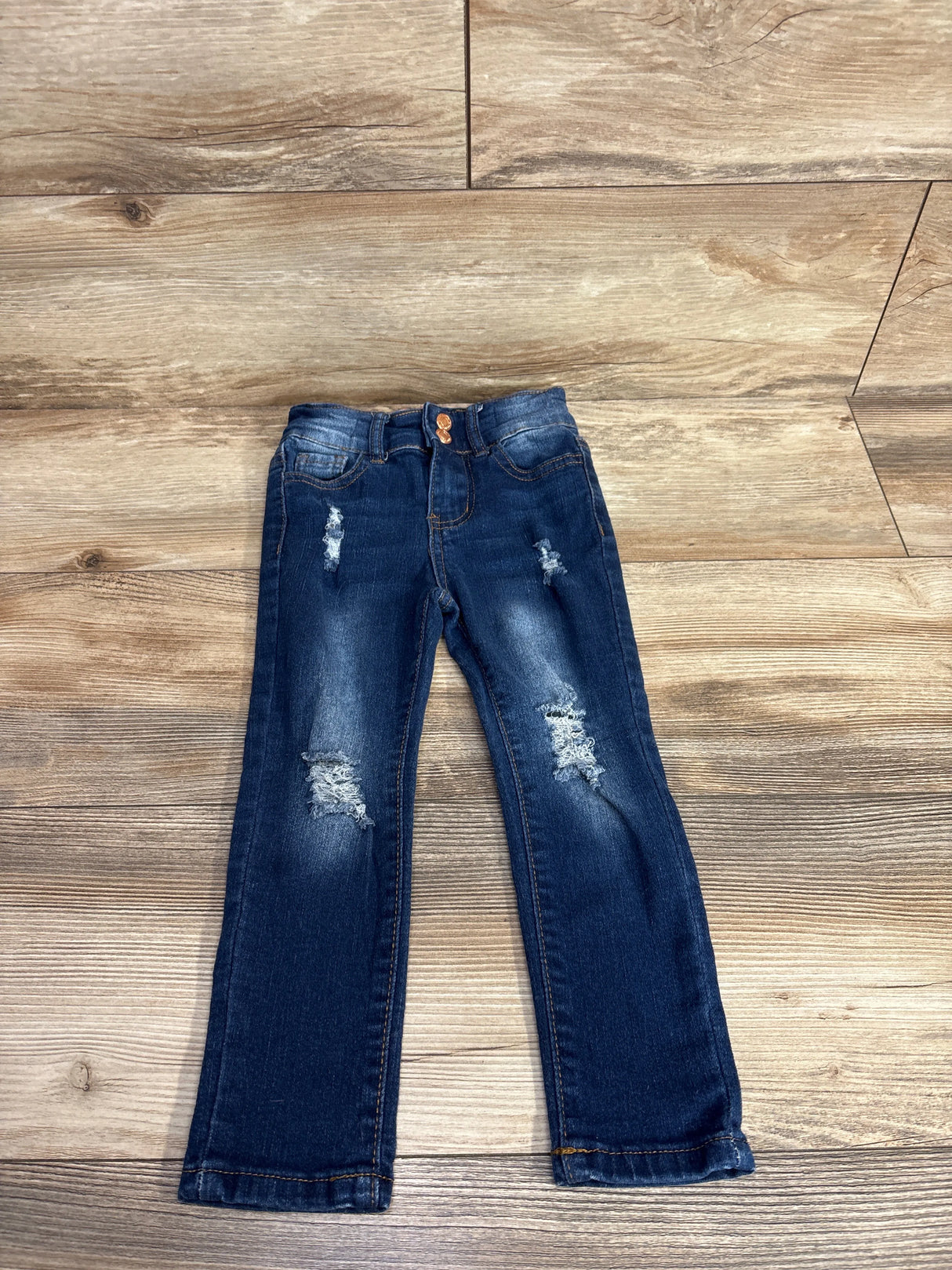 Ankle Distressed Denim Jeans Navy sz 3T