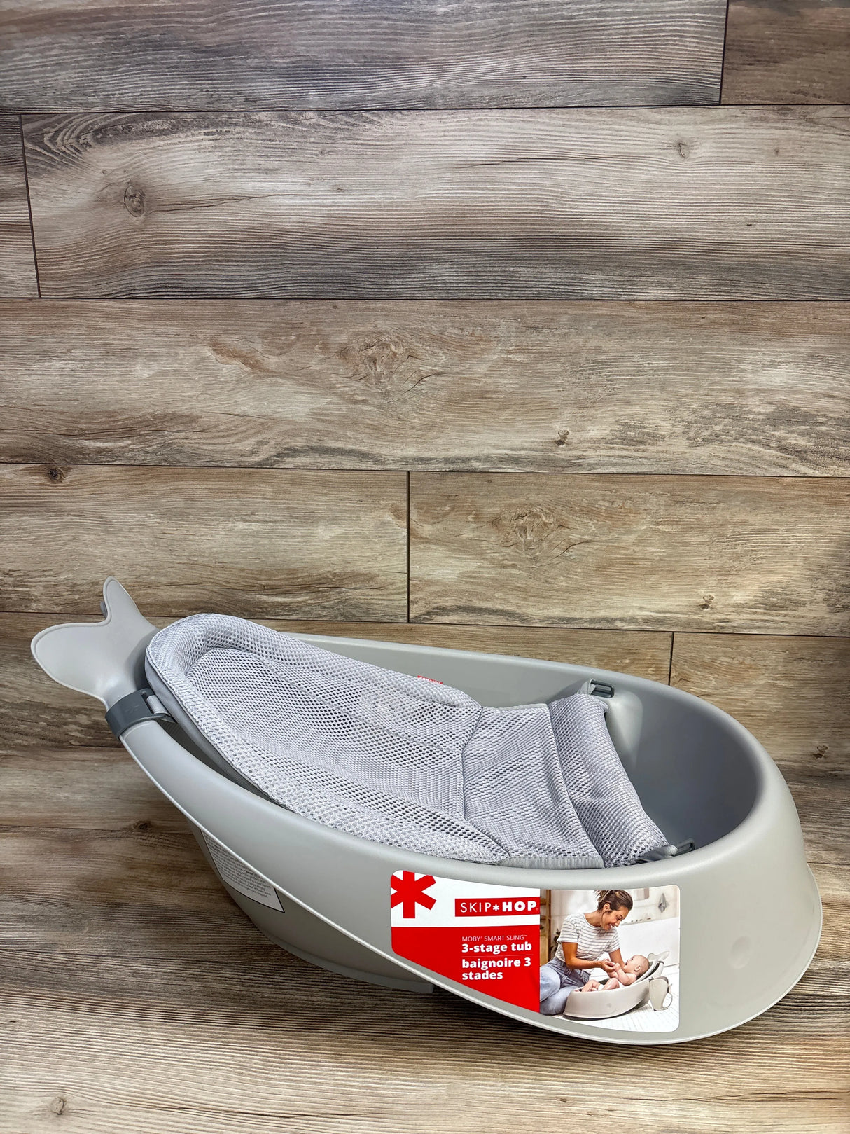 Skip Hop Moby Smart Sling 3 In 1 Baby Bathtub Grey