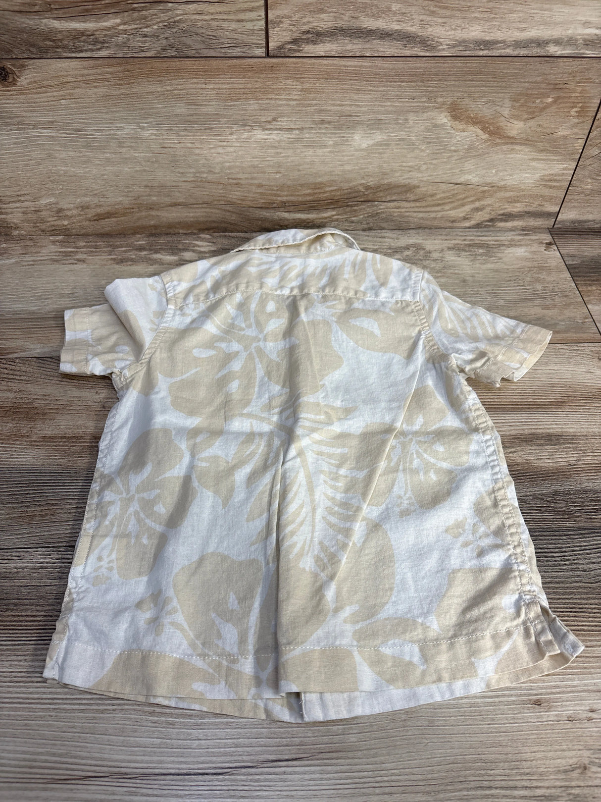 Baby Gap Linen Blend Button-Up Shirt White sz 4T - Me n Mommy To Be