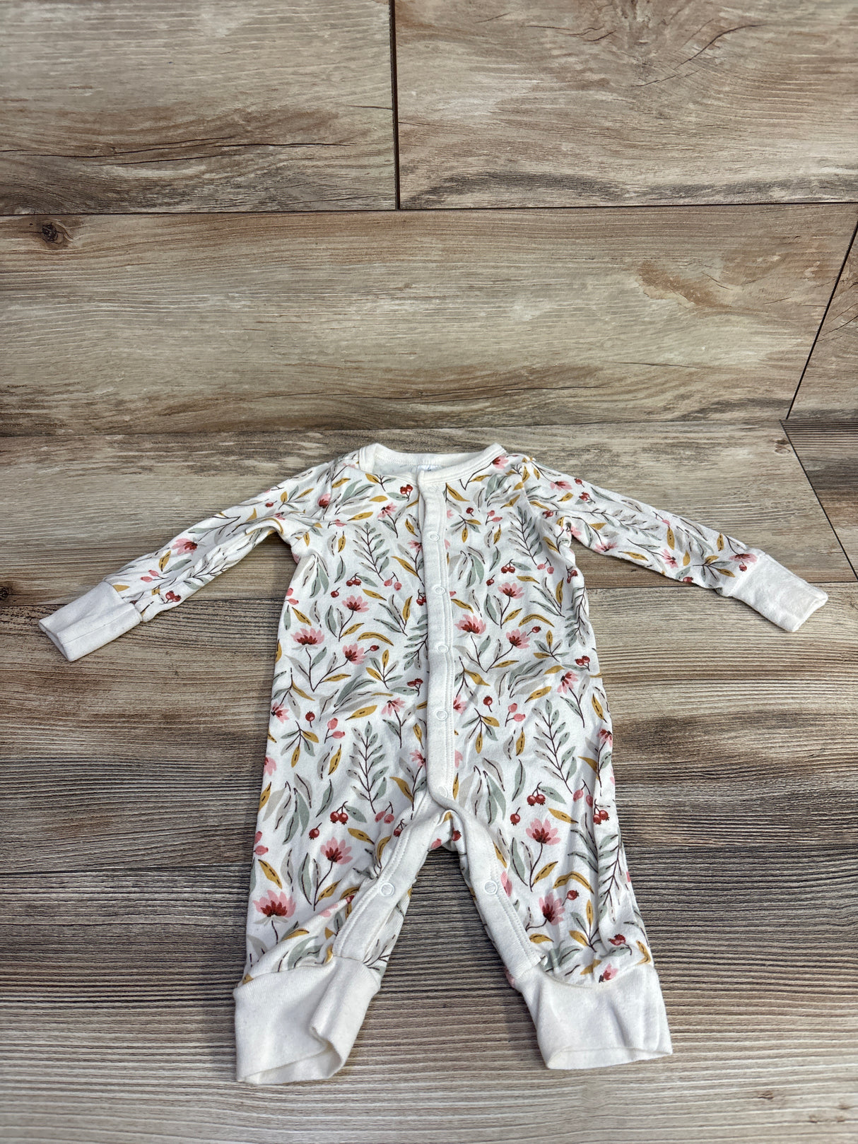 Modern Moments Floral Coverall White sz 0-3m