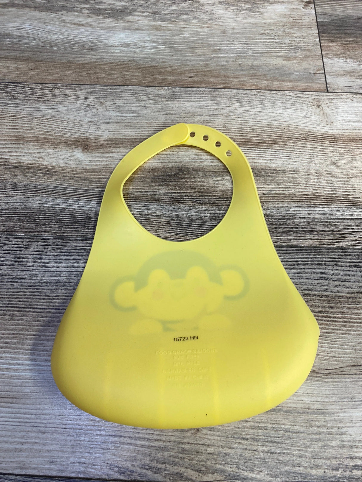 Parent's Choice Silicone Bib, Monkey Yellow