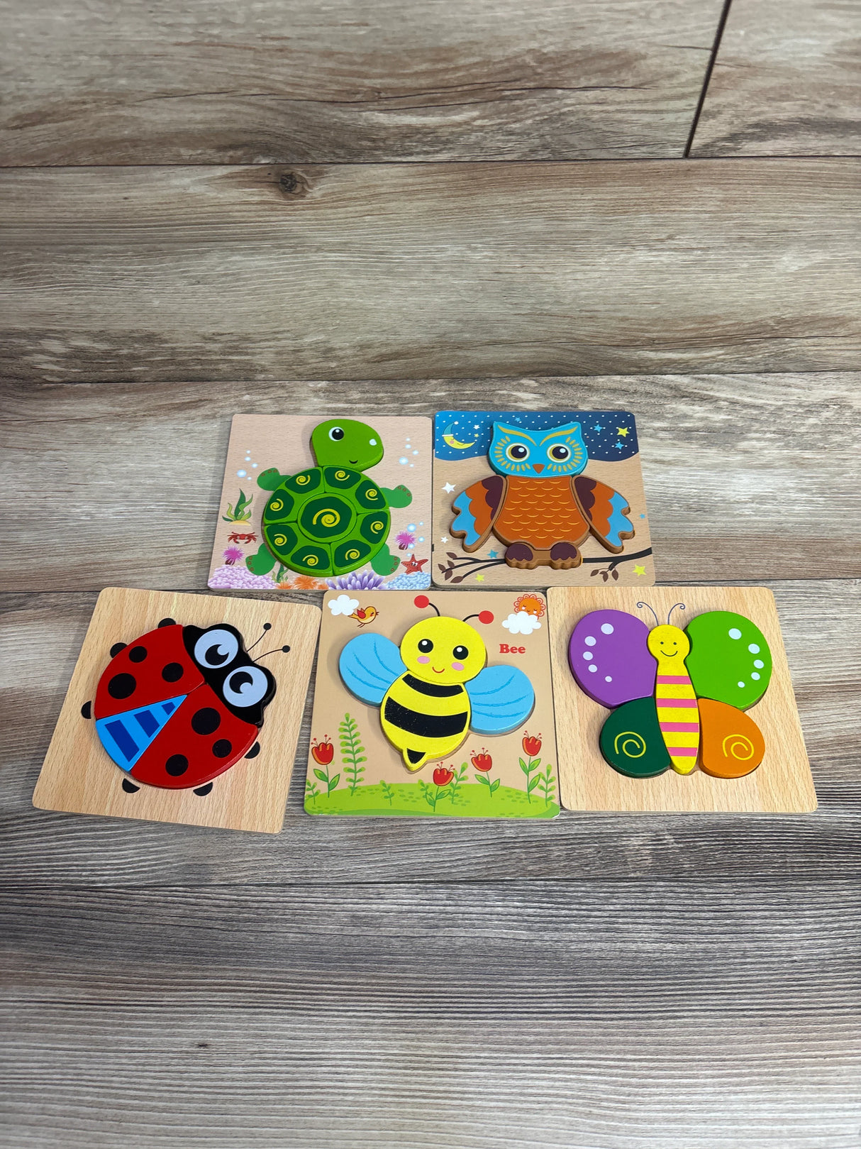 Skyfield Wooden Animal Puzzles 5pk