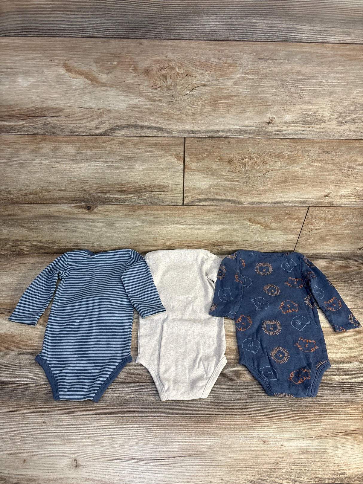 Huggies 3pk Bear Bodysuit Set Beige sz 12m