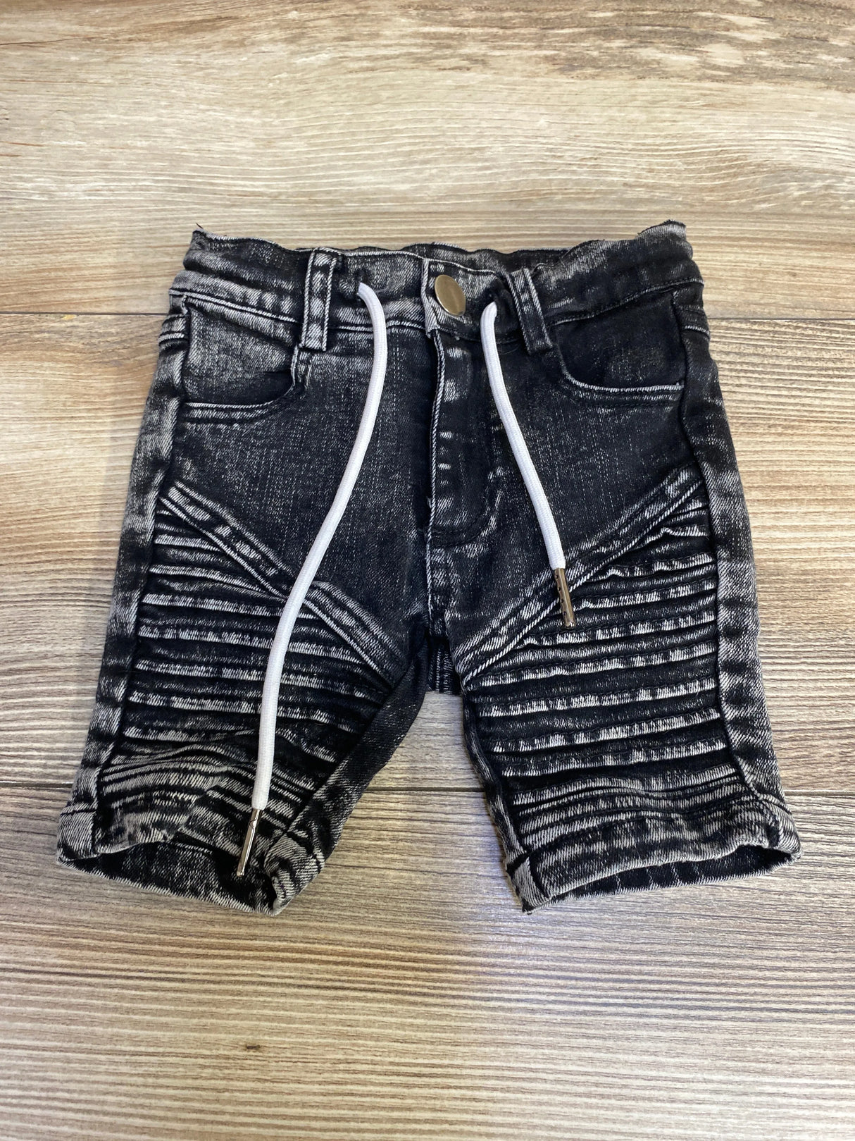 Burnt Marshmallow Drawstring Shorts Black sz 12m - Me n Mommy To Be