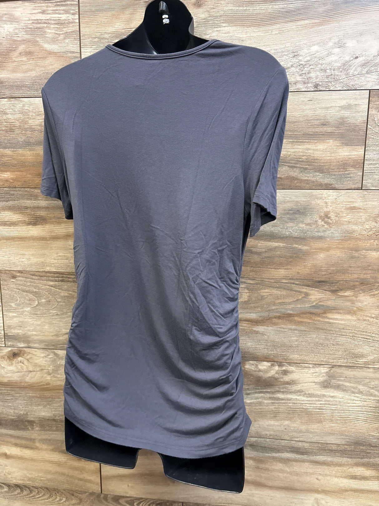 Ruched Maternity Shirt Grey sz Large
