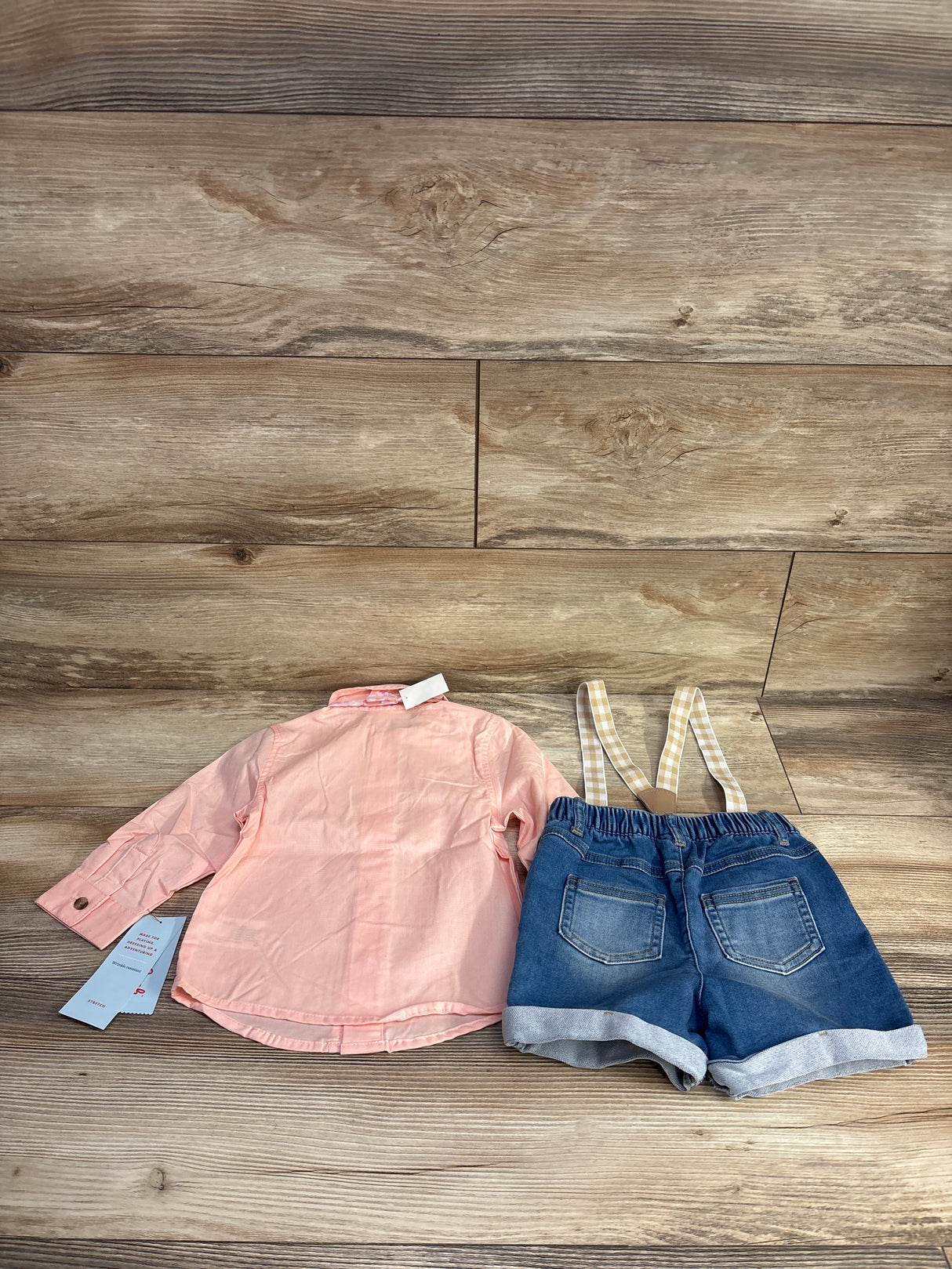 NEW Cat & Jack 4pc Suspender Set Pink sz 18m