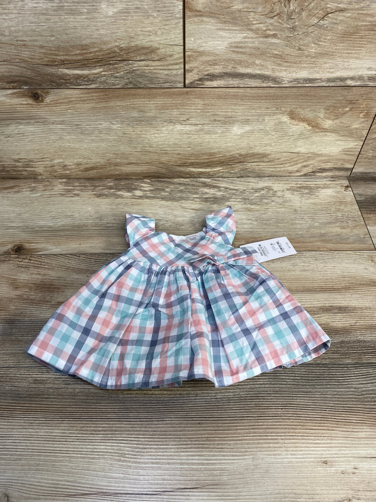 NEW Just One You 2pc Plaid Dress & Bloomers White sz Newborn - Me n Mommy To Be