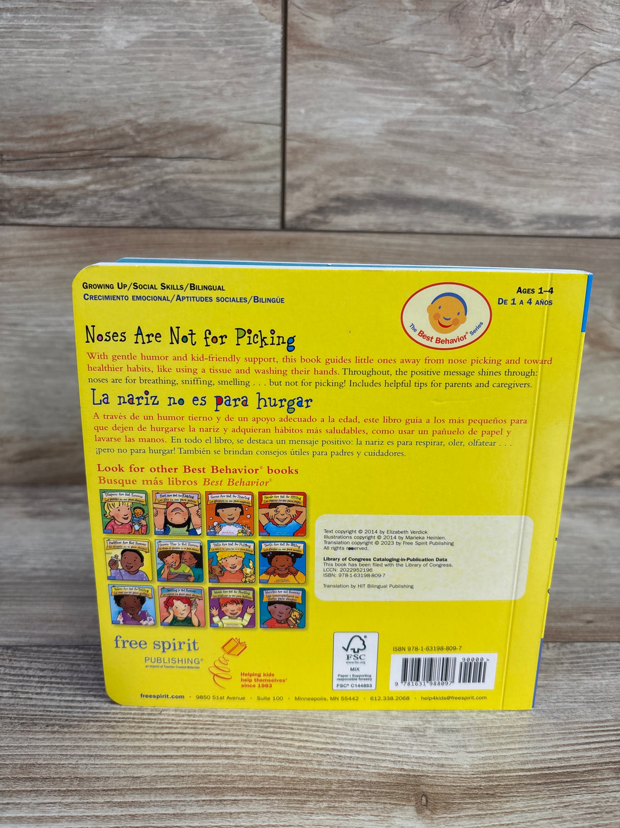 Noses Are Not for Picking / La Nariz No Es Para Hurgar Board Book