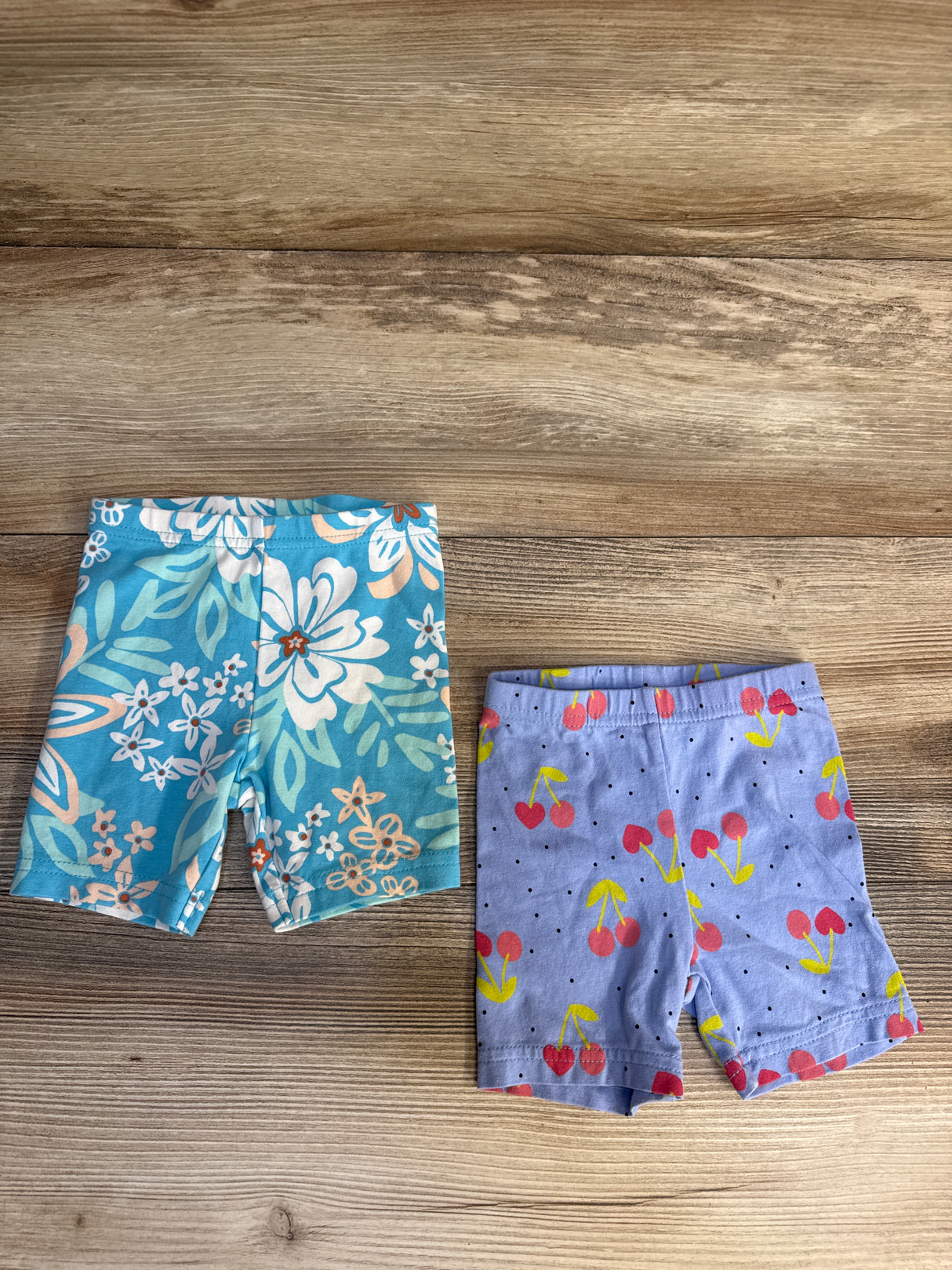 Carter's 2pk Biker Shorts Purple/Blue sz 12m