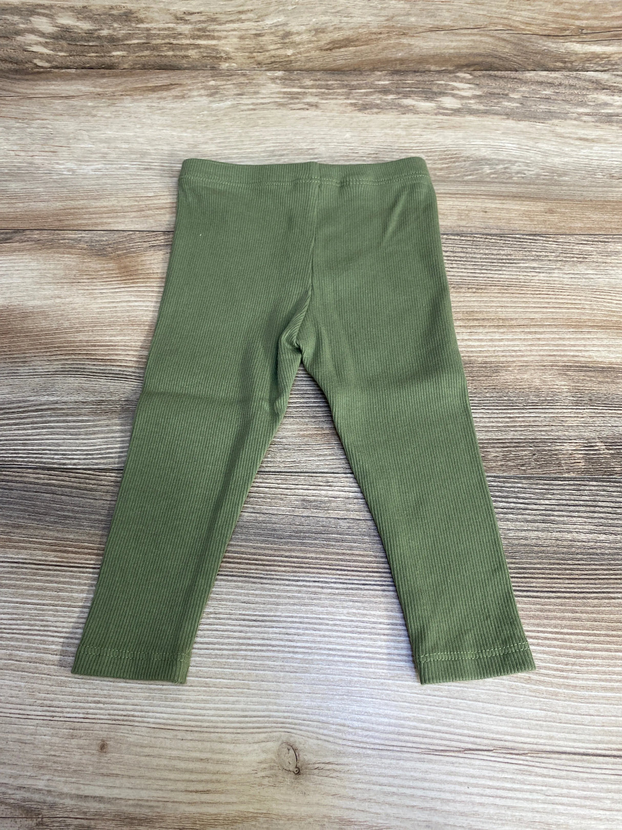 Cat & Jack Ribbed Leggings Green sz 6-9m - Me n Mommy To Be