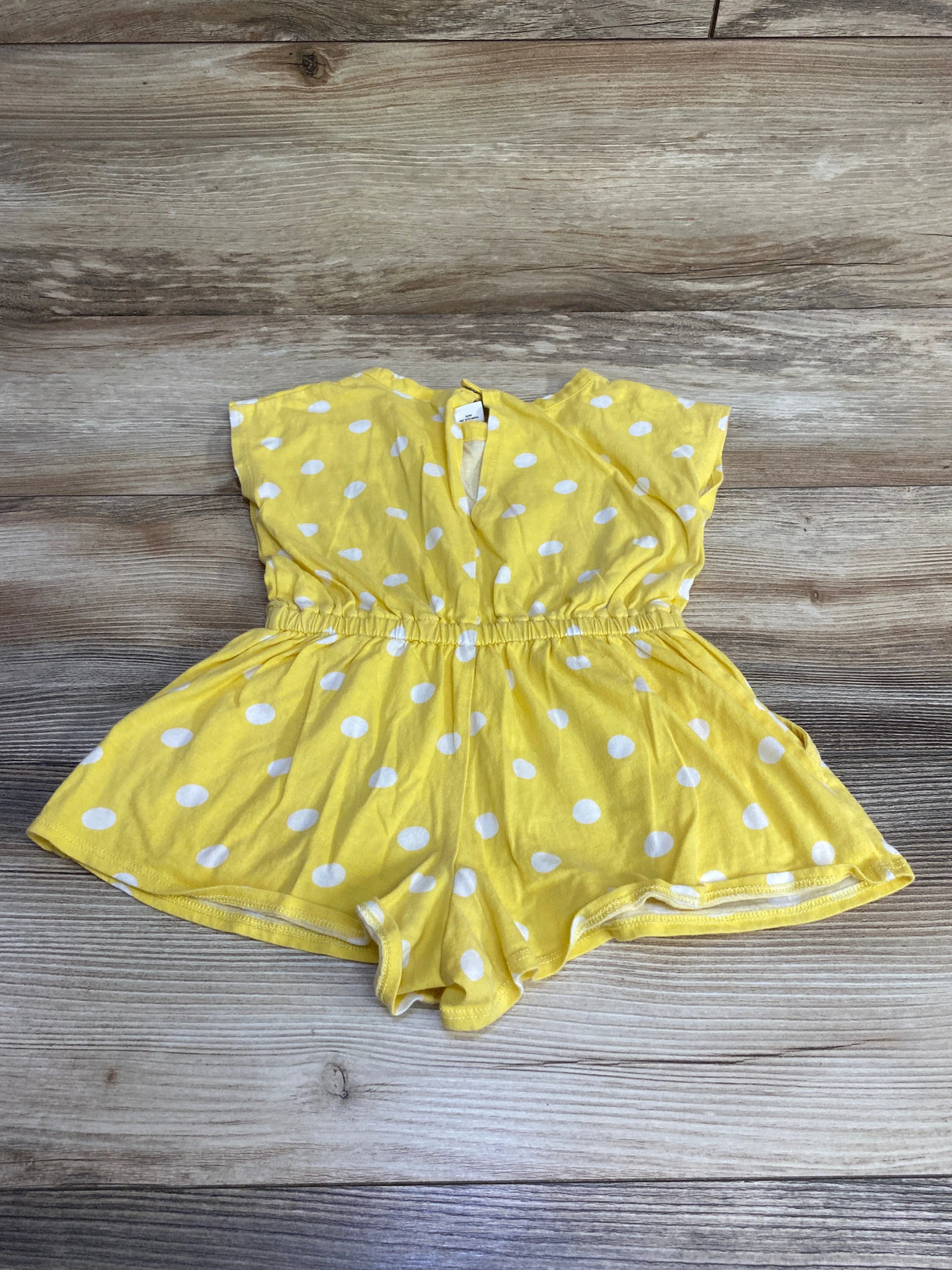 Harper Canyon Polka Dot Romper Yellow sz 2T - Me n Mommy To Be
