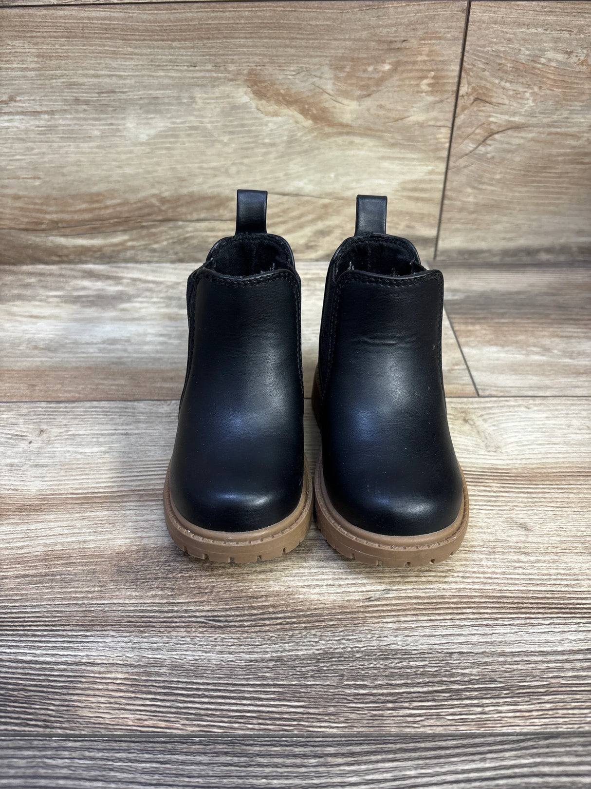 Old Navy Faux Leather Chelsea Boots Black sz 5c