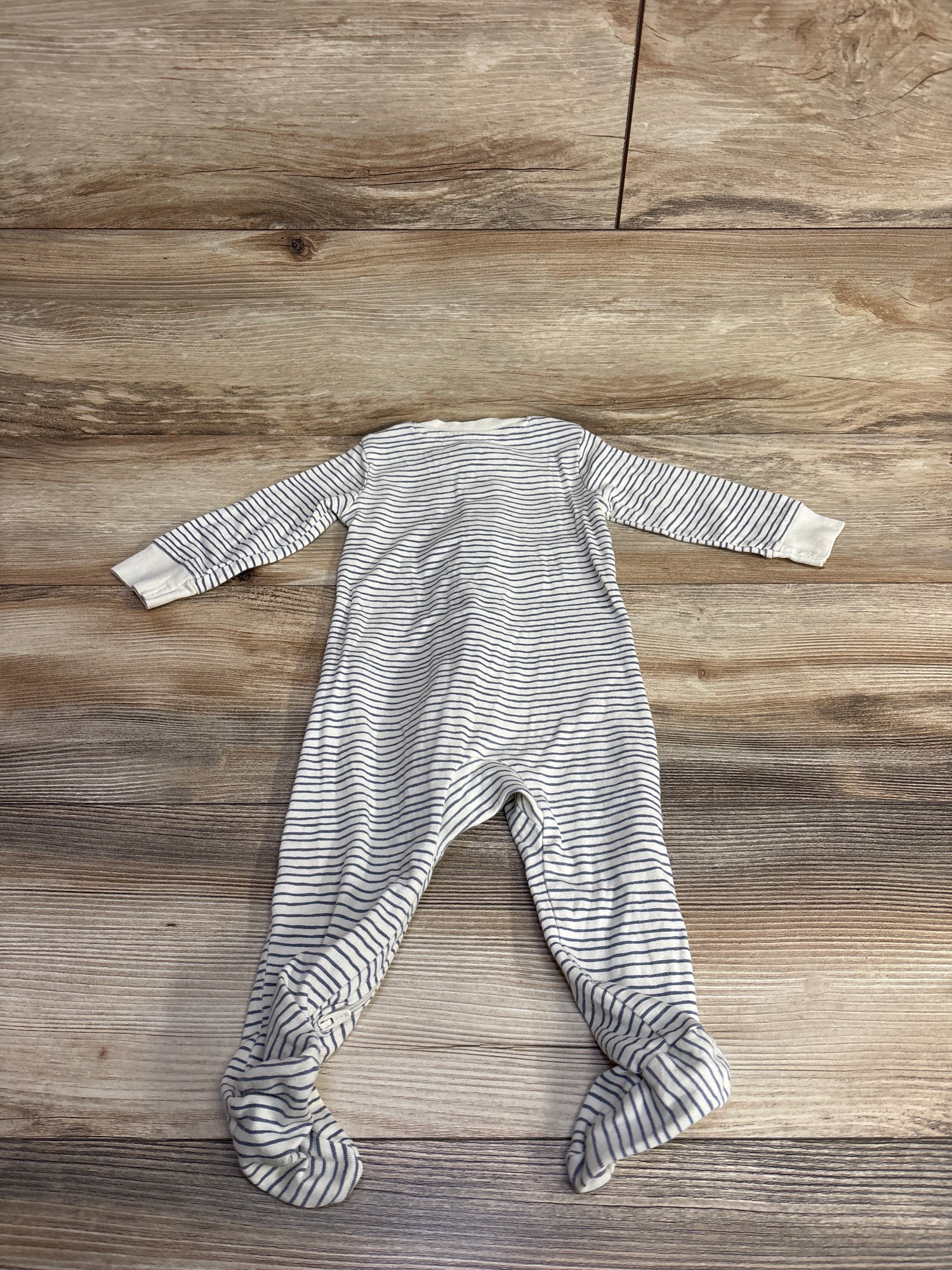 Little Planet Striped Sleeper White sz 9m