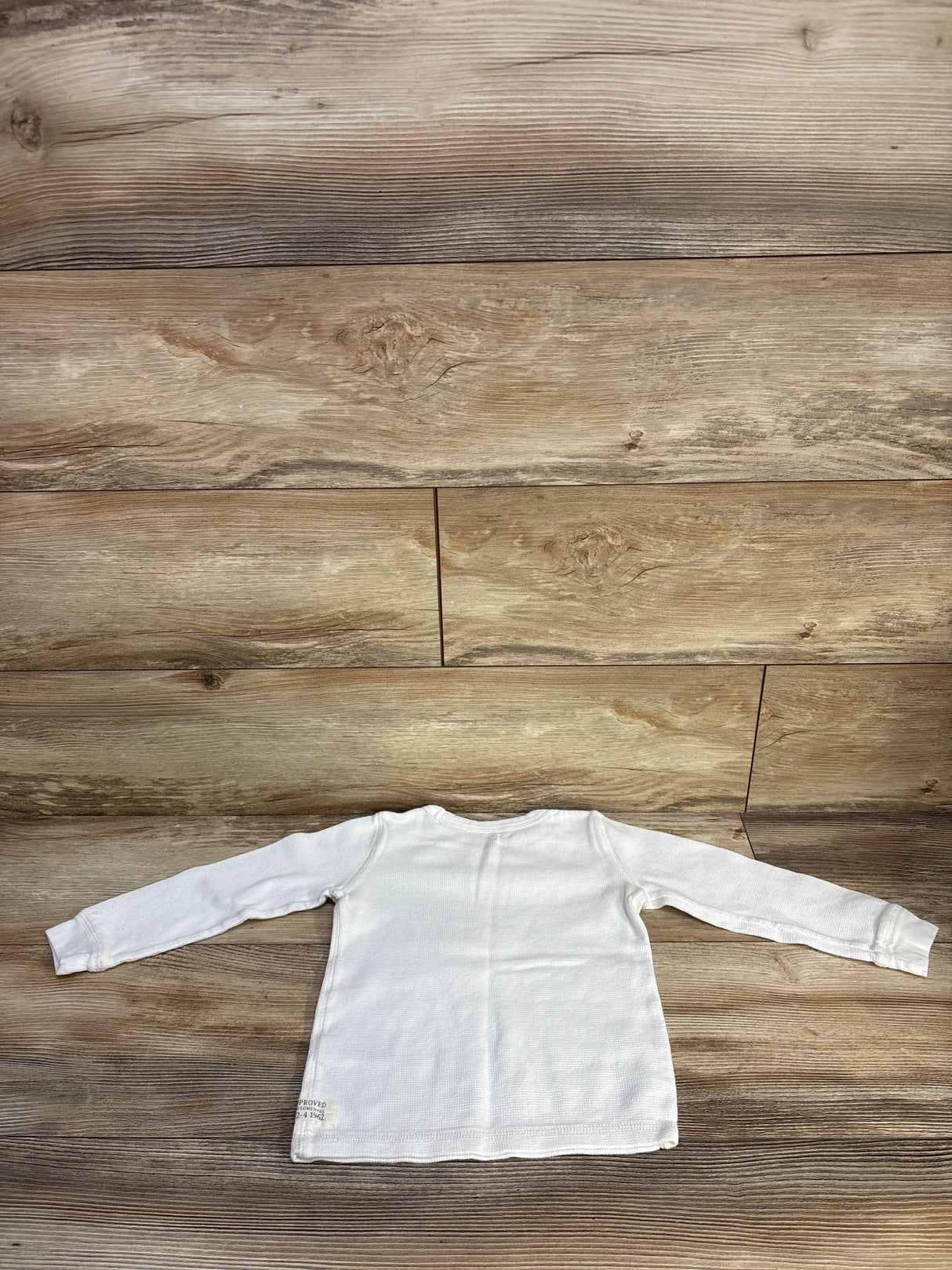 Carter's Waffle Knit Shirt White sz 4T