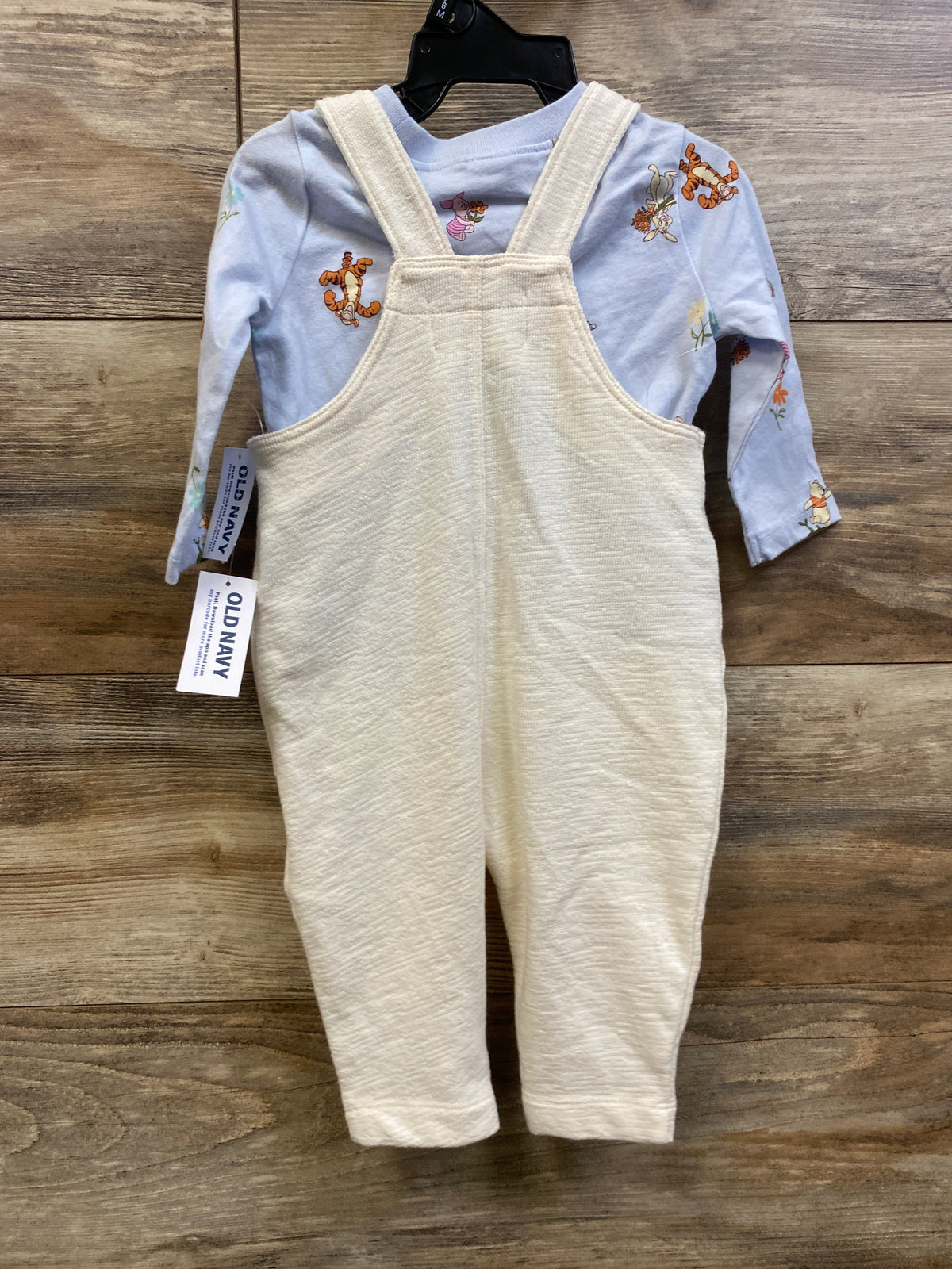 NEW Old Navy x Disney Winnie The Pooh 2pc Overall Set Blue sz 3-6m