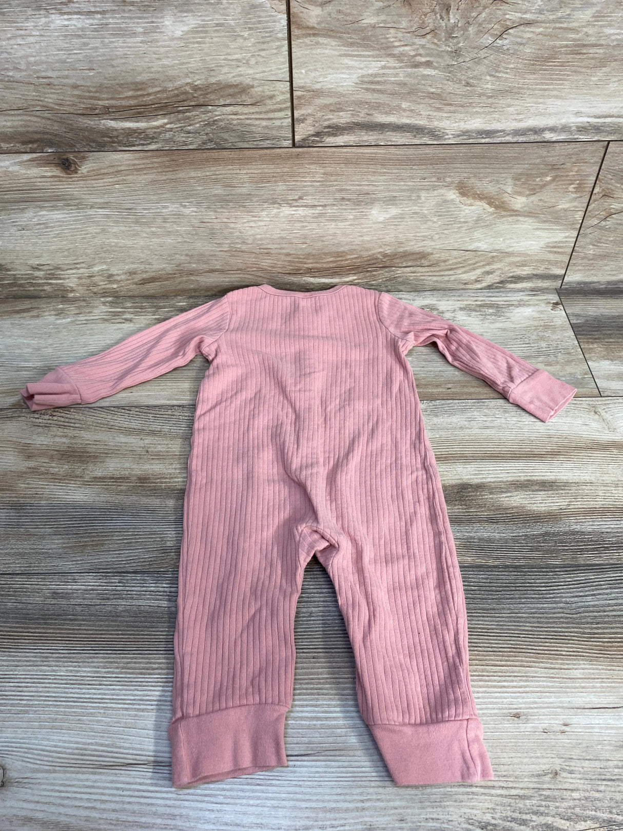Modern Moments Ribbed Footless Sleeper Pink sz 6-9m
