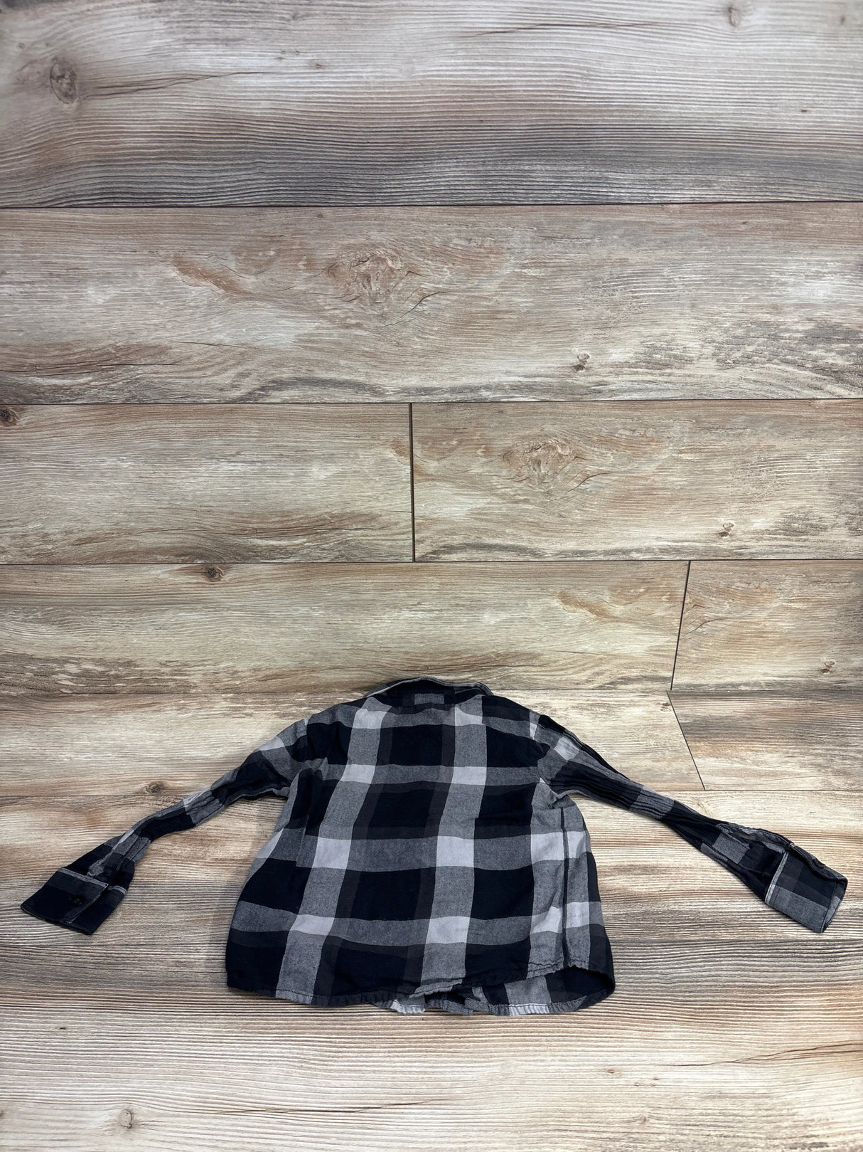 Volcom Plaid Button Up Flannel Black sz 4T