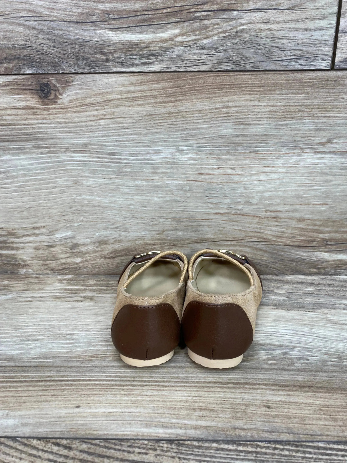 NWoT Janie And Jack Girls' Suede Bridle Bit Flat Tan Sz 5c - Me n Mommy To Be