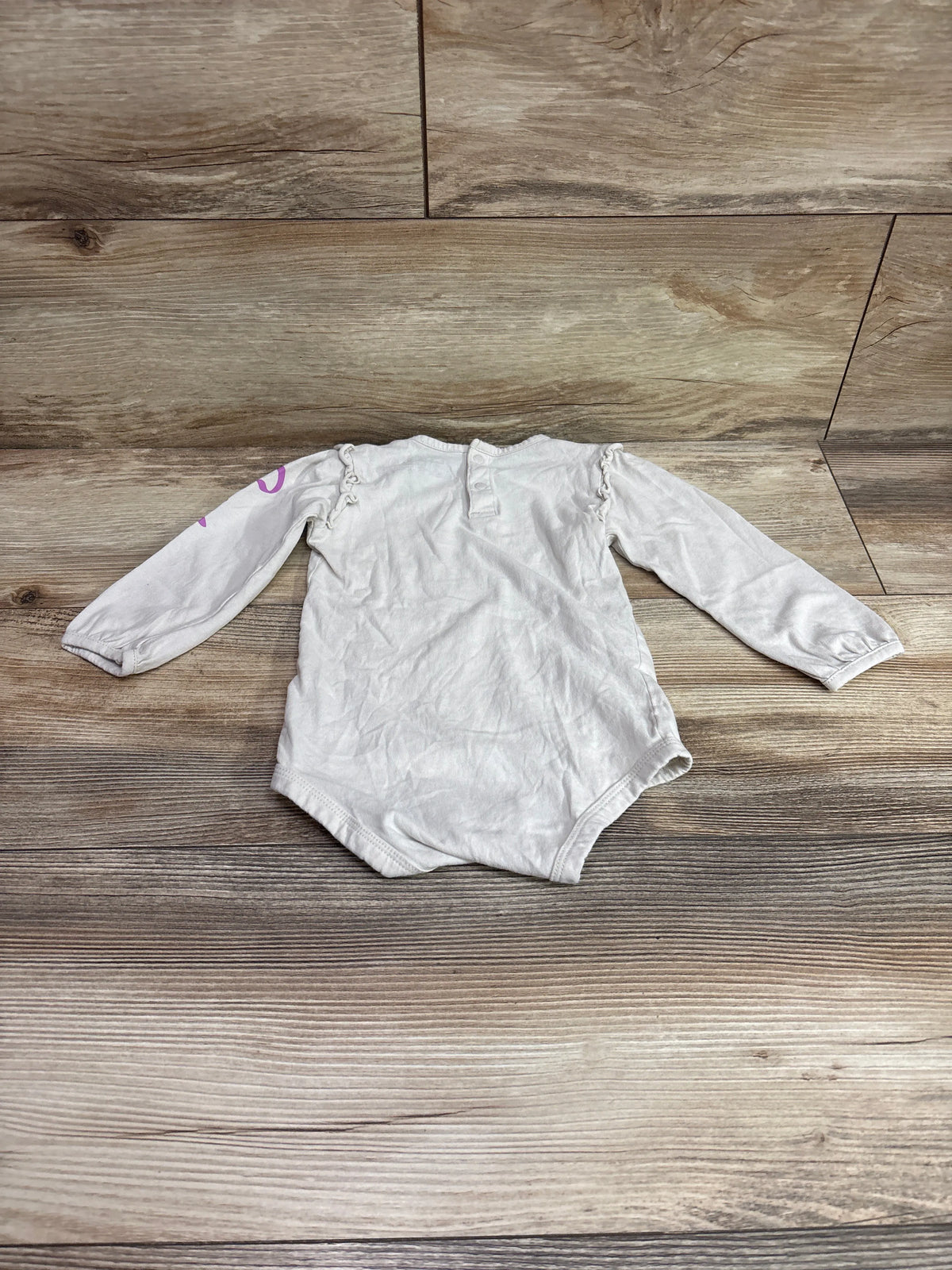 Carhartt Long Sleeve Floral Tractor Bodysuit Beige sz 18m