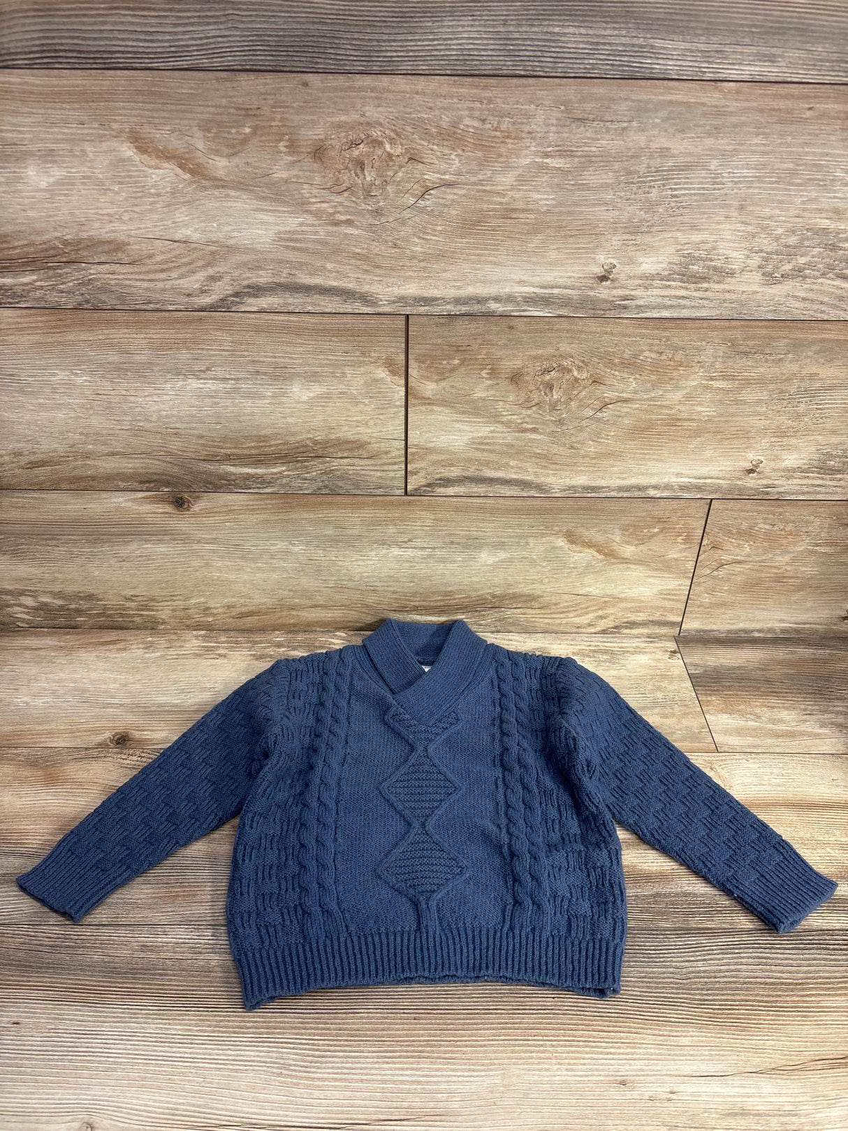 Shein Cable Knit Sweater Blue sz 4T