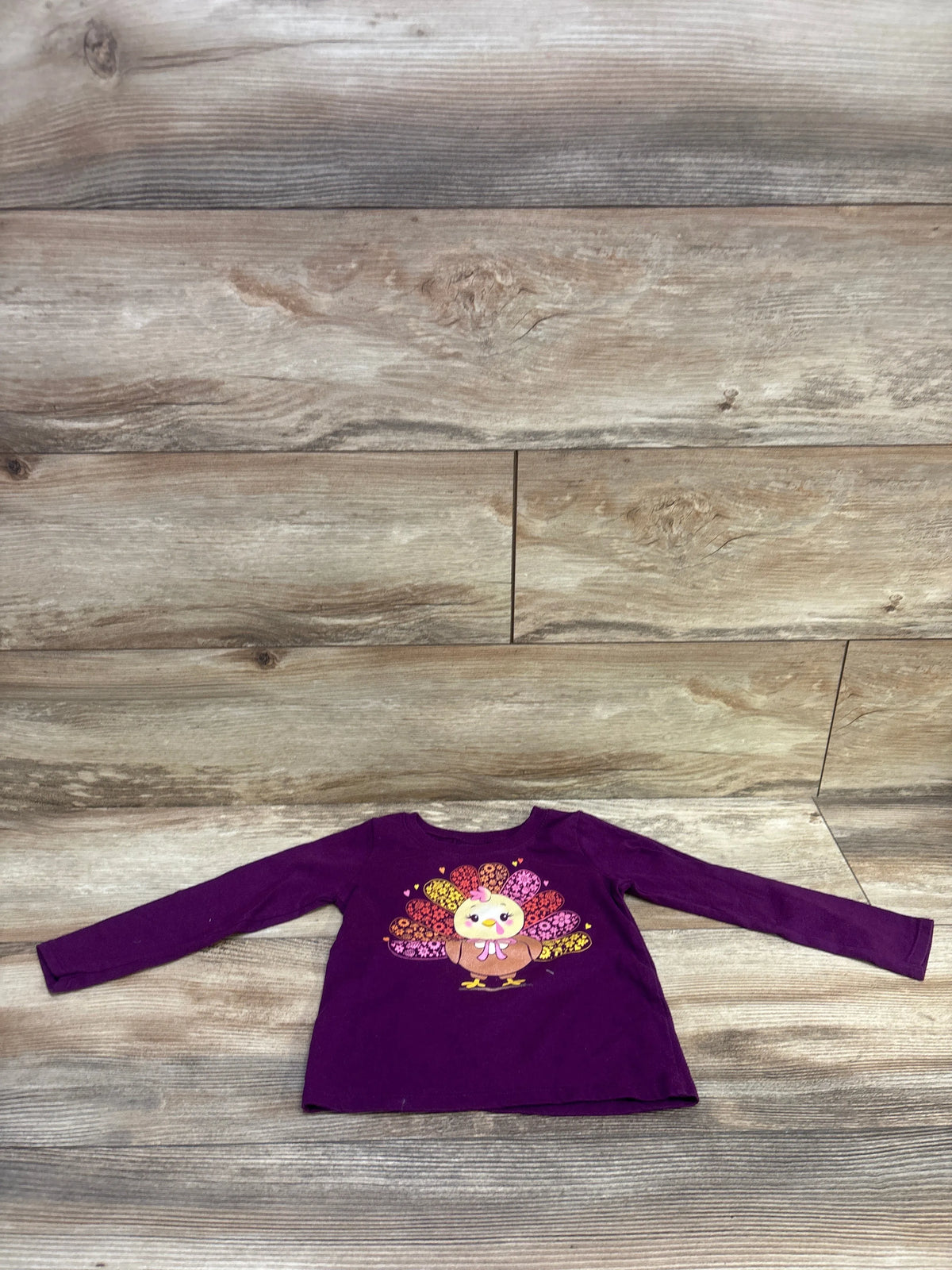 Children's Place Turkey Shirt Purple sz 2T