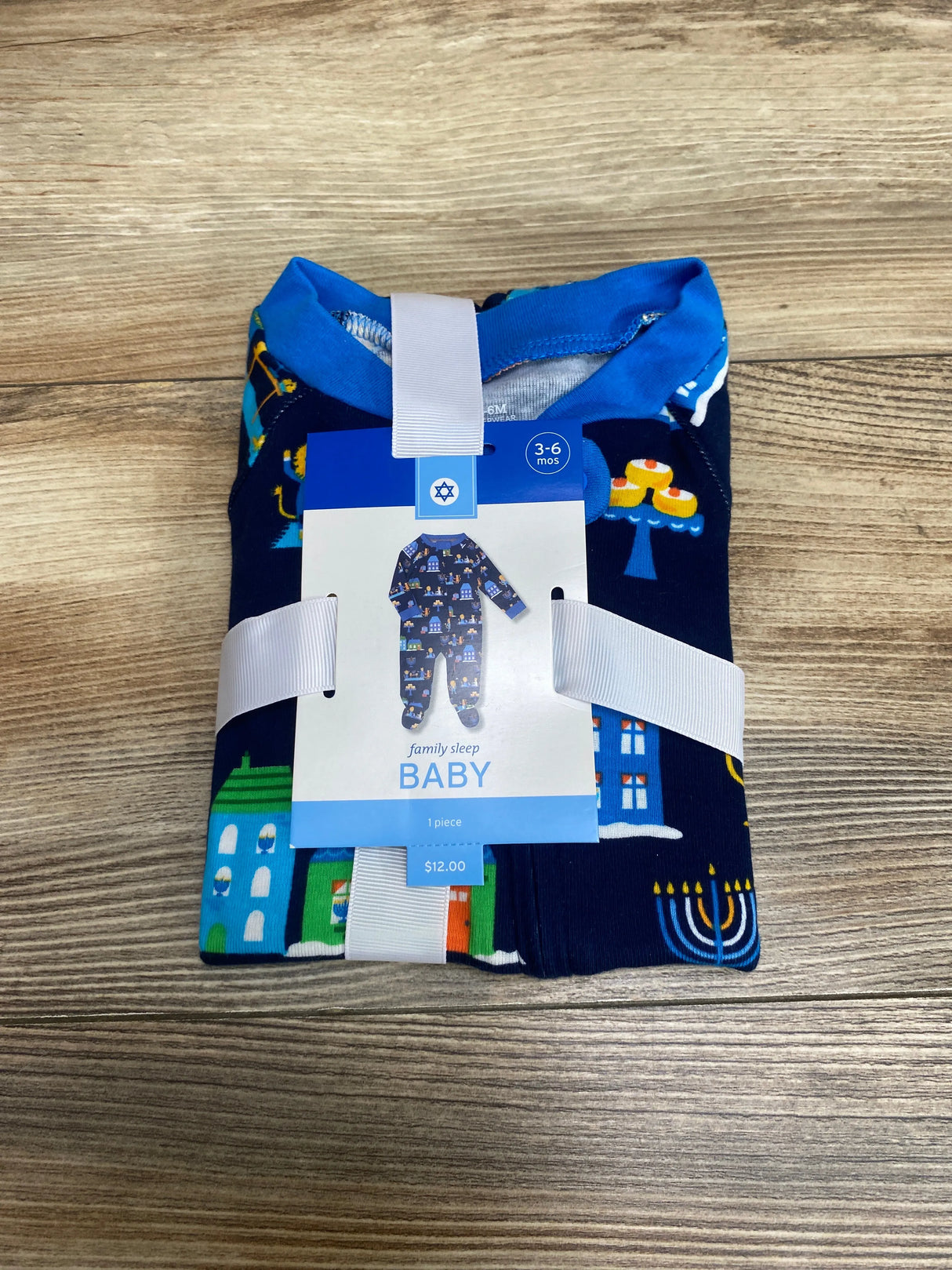 NEW Wondershop Hanukkah Sleeper Lions Navy sz 3-6m - Me n Mommy To Be