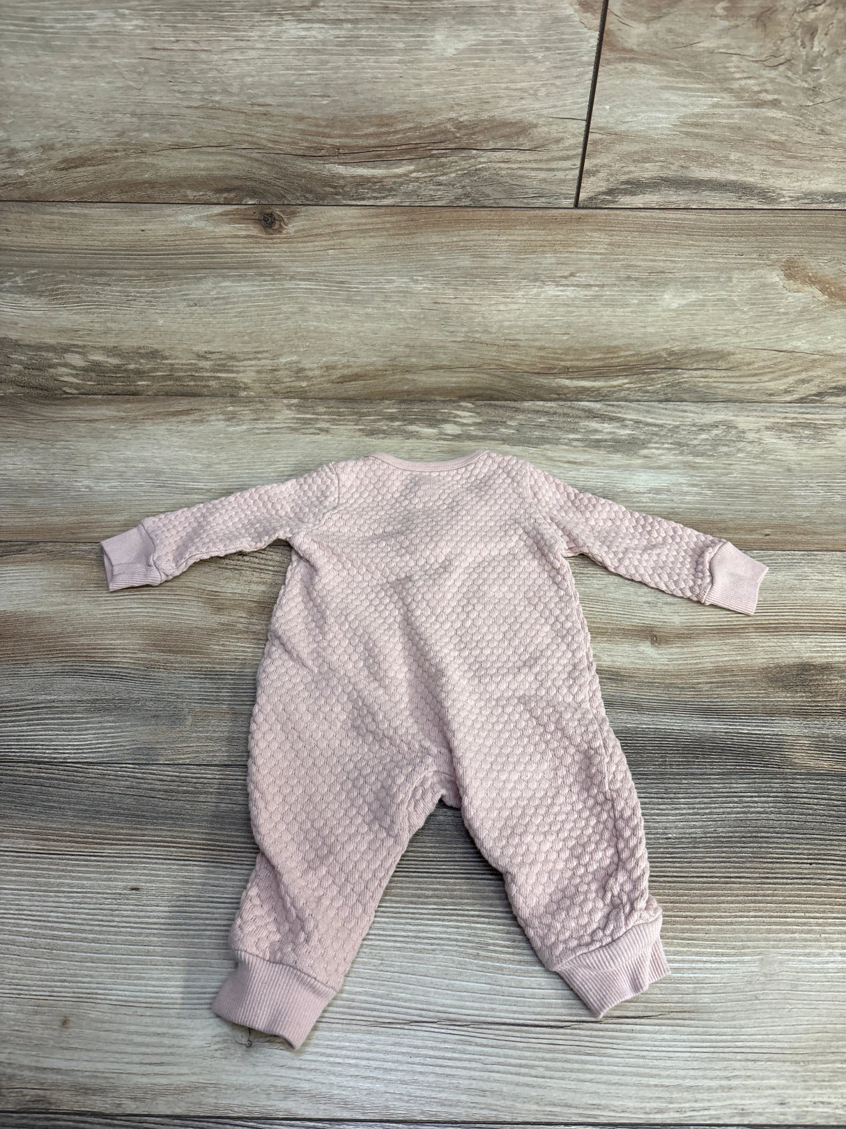 Cloud Island Textured Henley Coverall Pink sz 0-3m