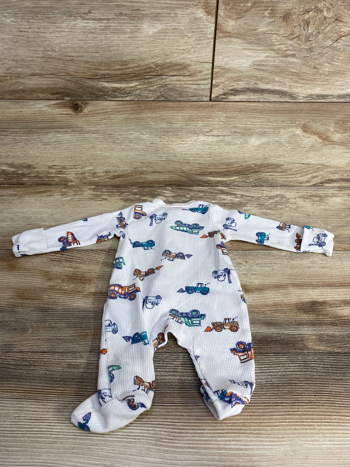 Carter's Waffle Knit Sleeper White sz Newborn