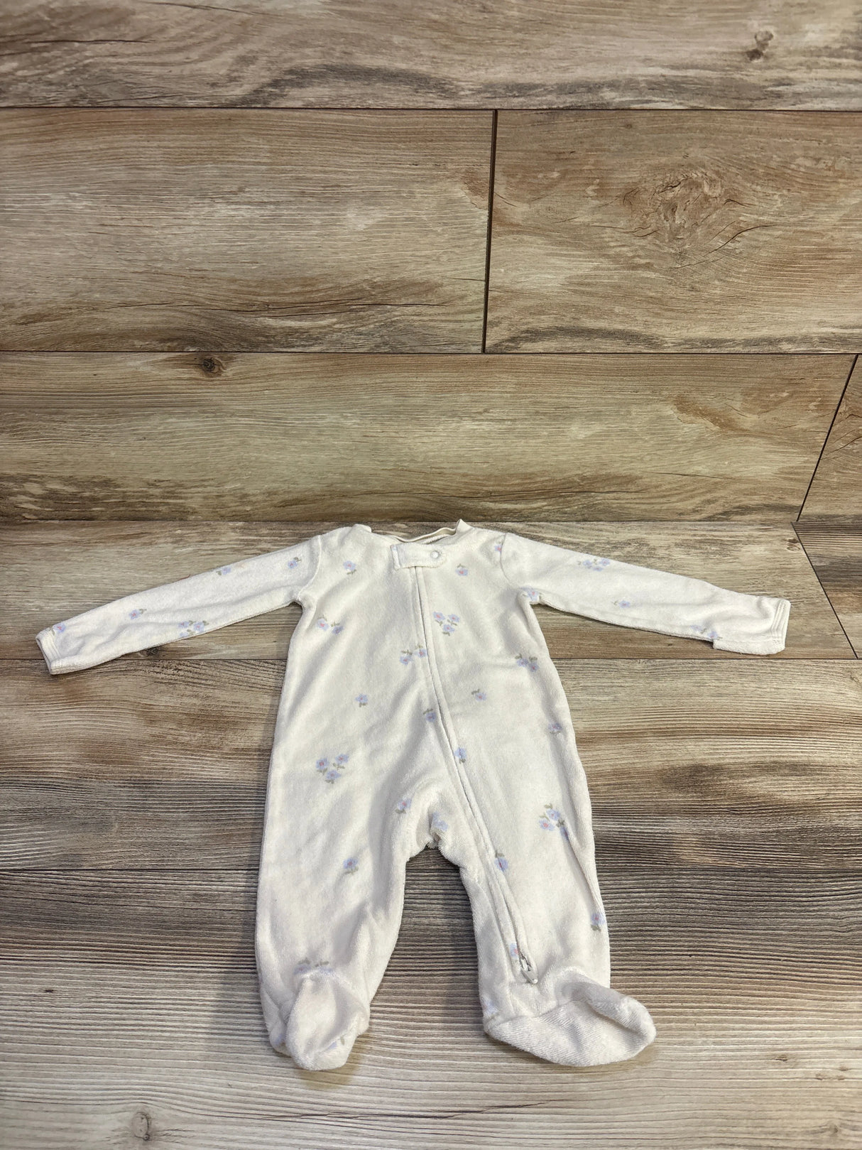 Carter's Terry Cloth Sleeper Cream sz 3m