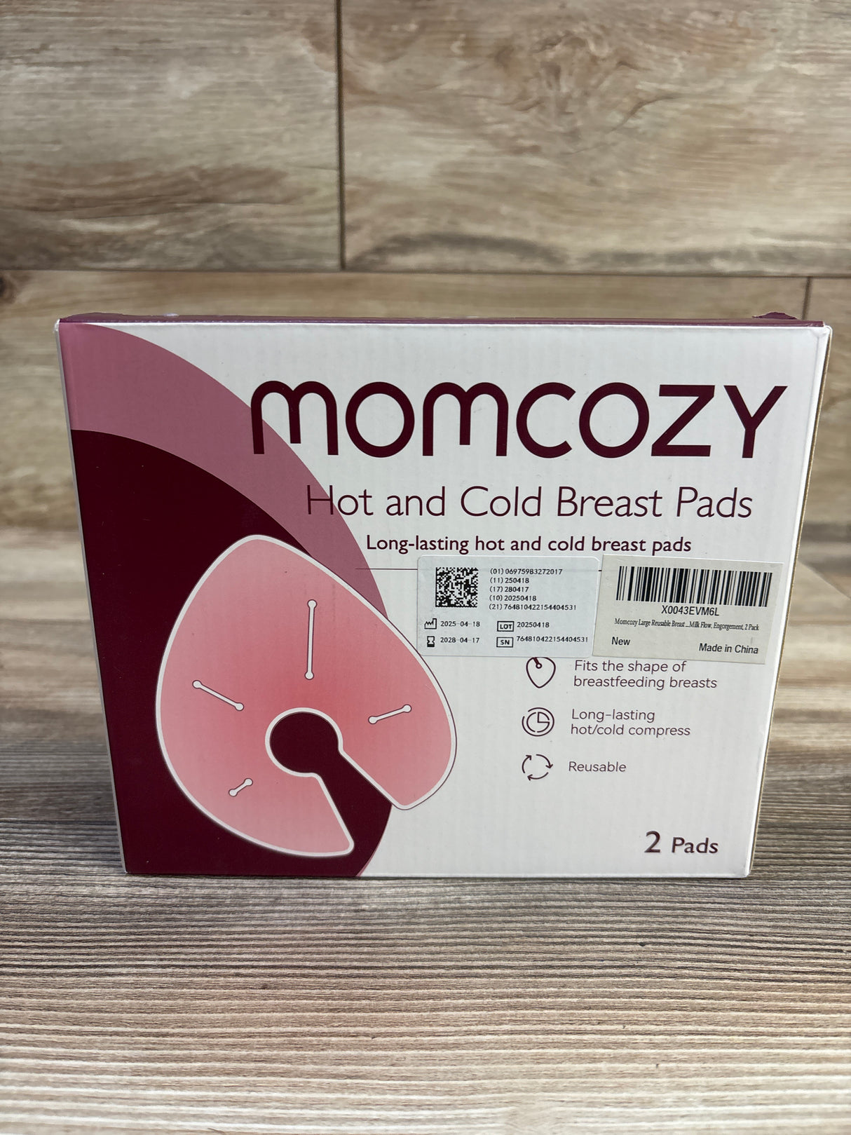 NEW Momcozy Hot & Cold Breast Pads 2pk